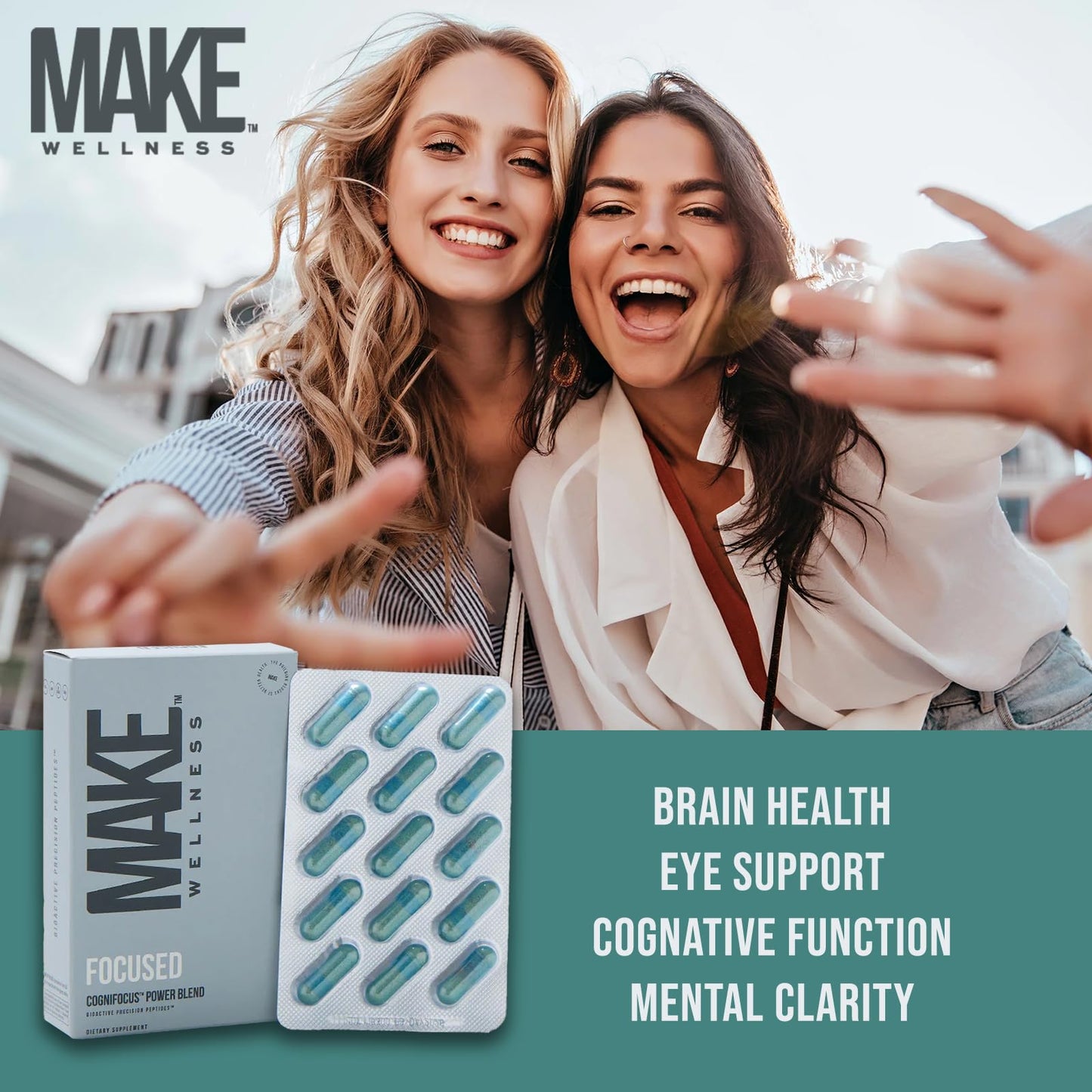 Make Wellness Focused Brain Support Formula 30 Capsules