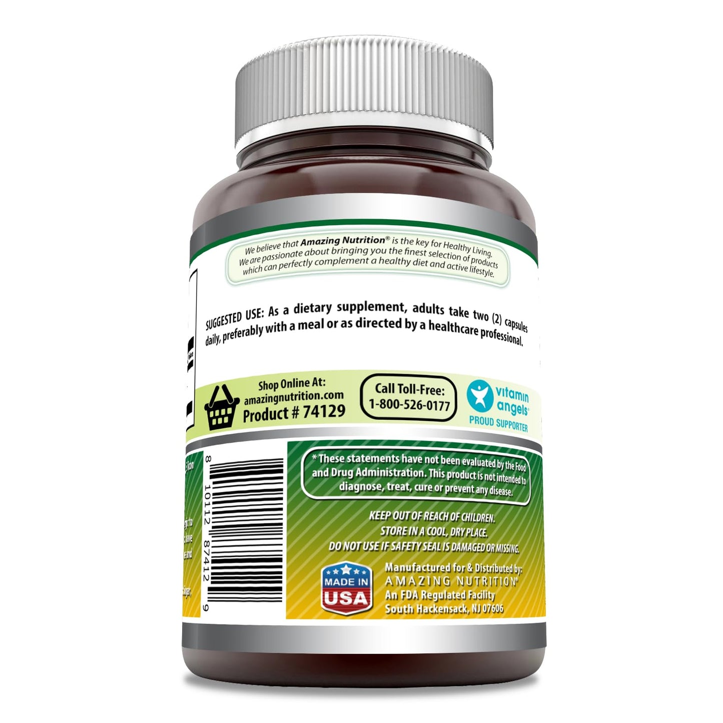 Amazing Nutrition Glucosamine Sulfate 1500 mg Capsules 1 Count
