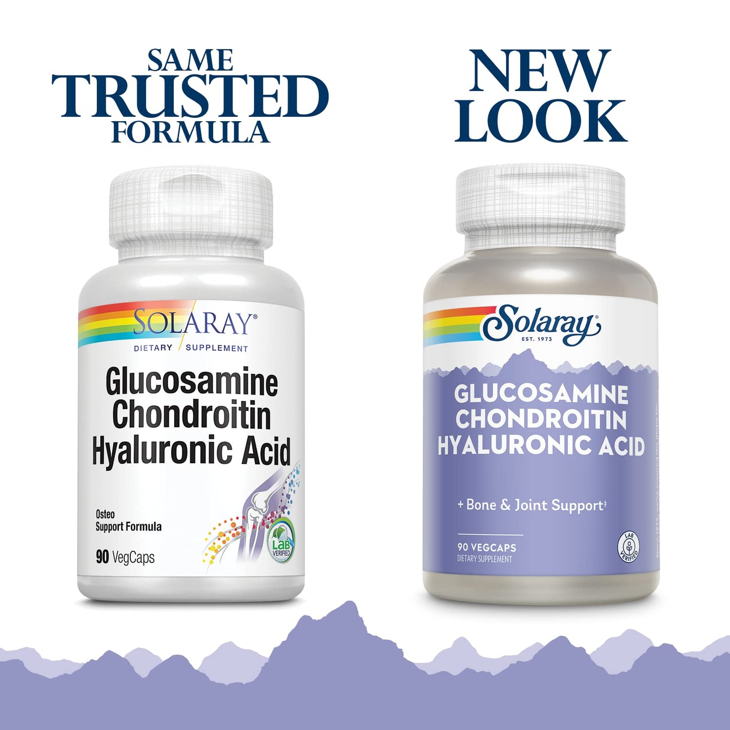 SOLARAY Glucosamine Chondroitin Hyaluronic Acid VegCaps 90