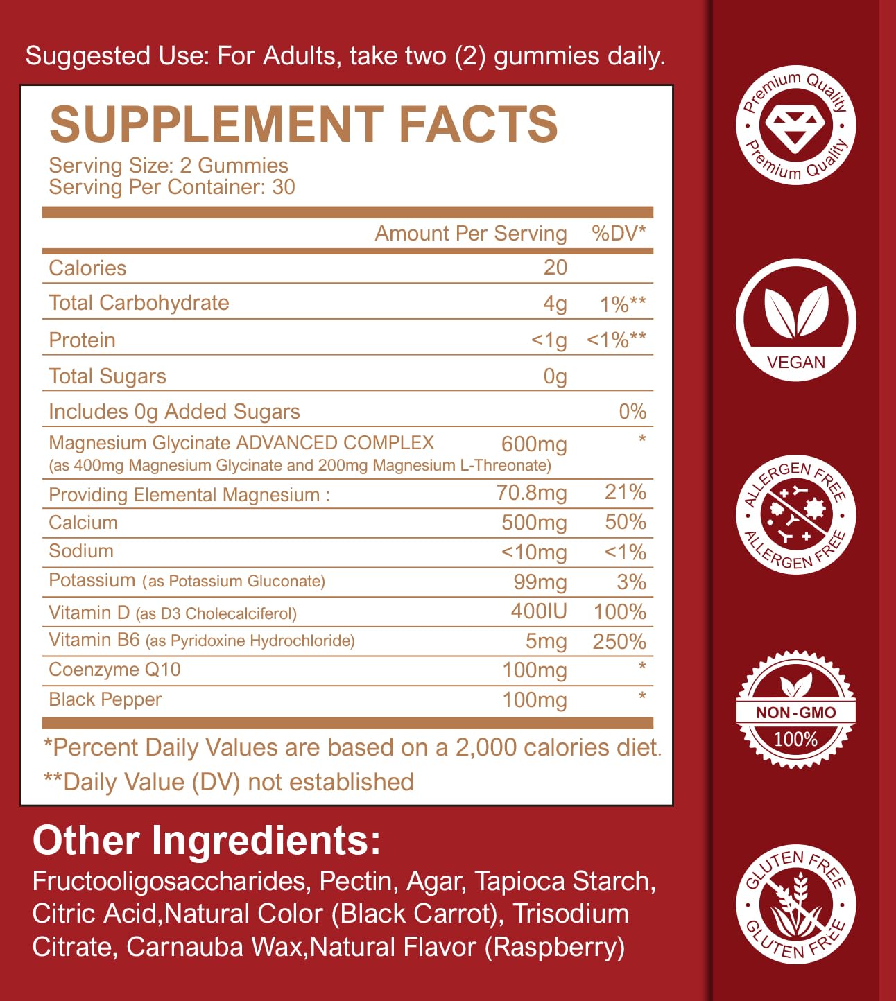 Nature's live Magnesium Glycinate Gummies 120 Count