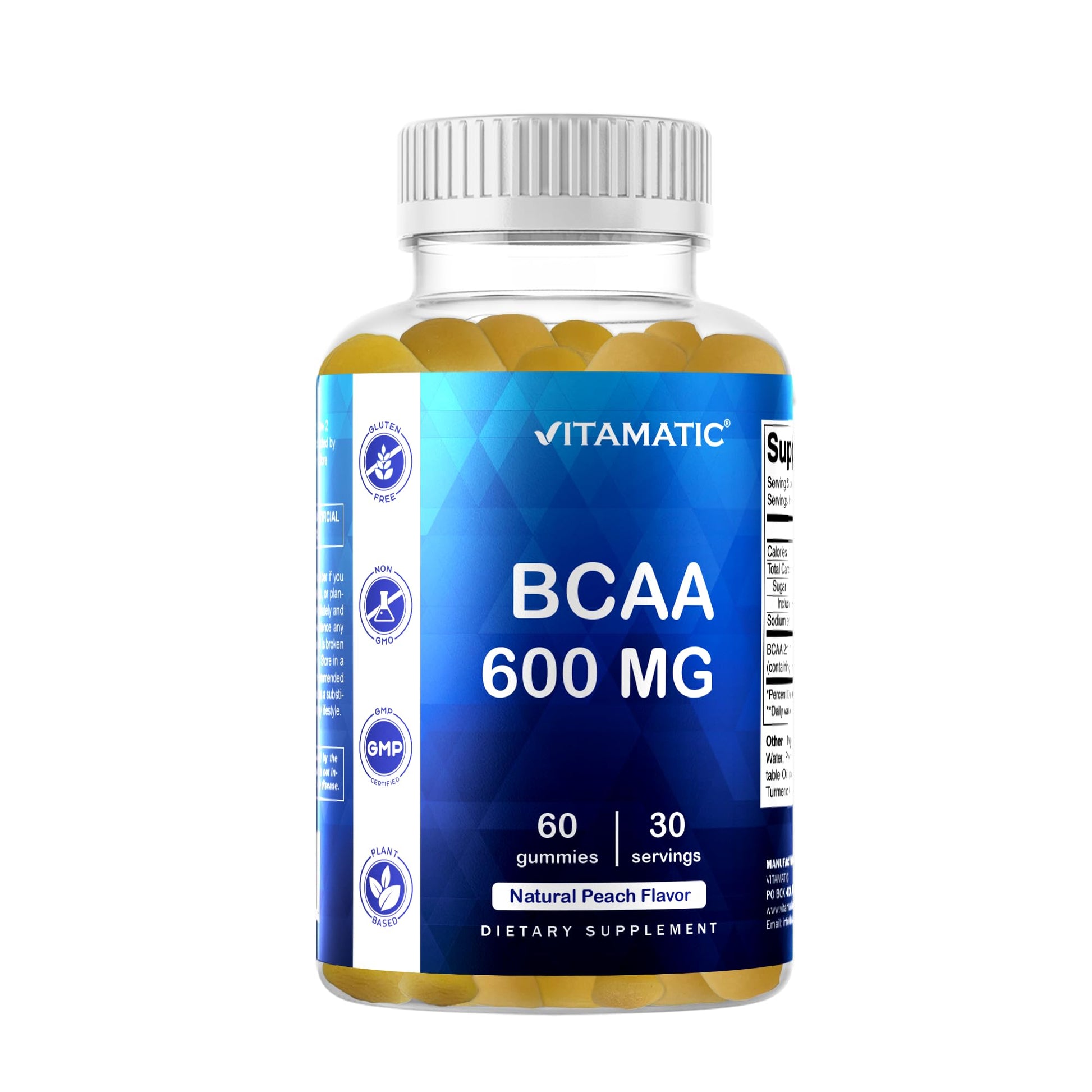 Vitamatic BCAA Gummies, 60 Count