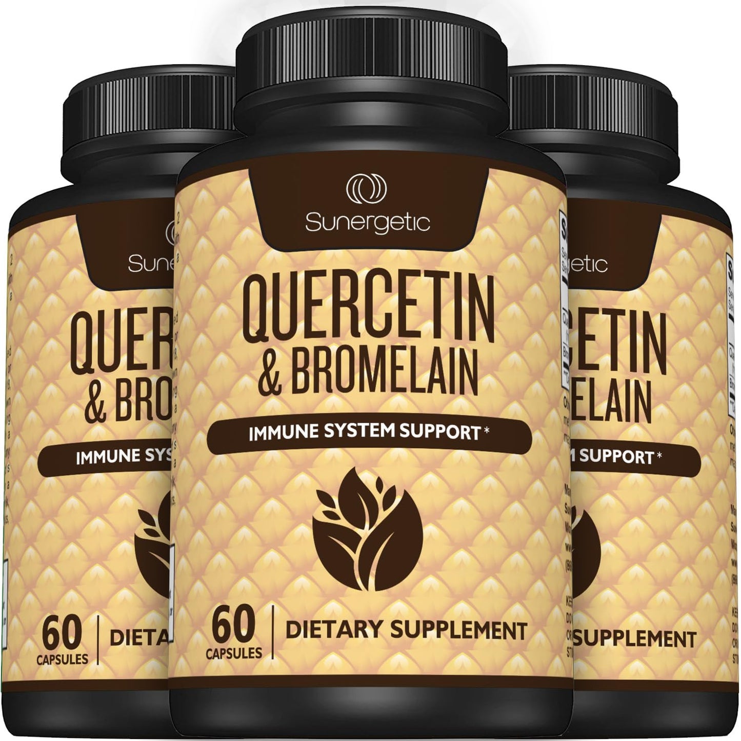 Sunergetic Quercetin & Bromelain Supplement Capsule 60 Capsules
