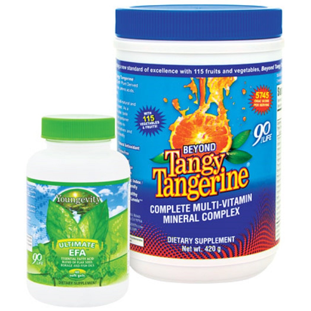Youngevity BTT Basic 90 Pak Beyond Tangy Tangerine Ultimate EFA Plus Powder
