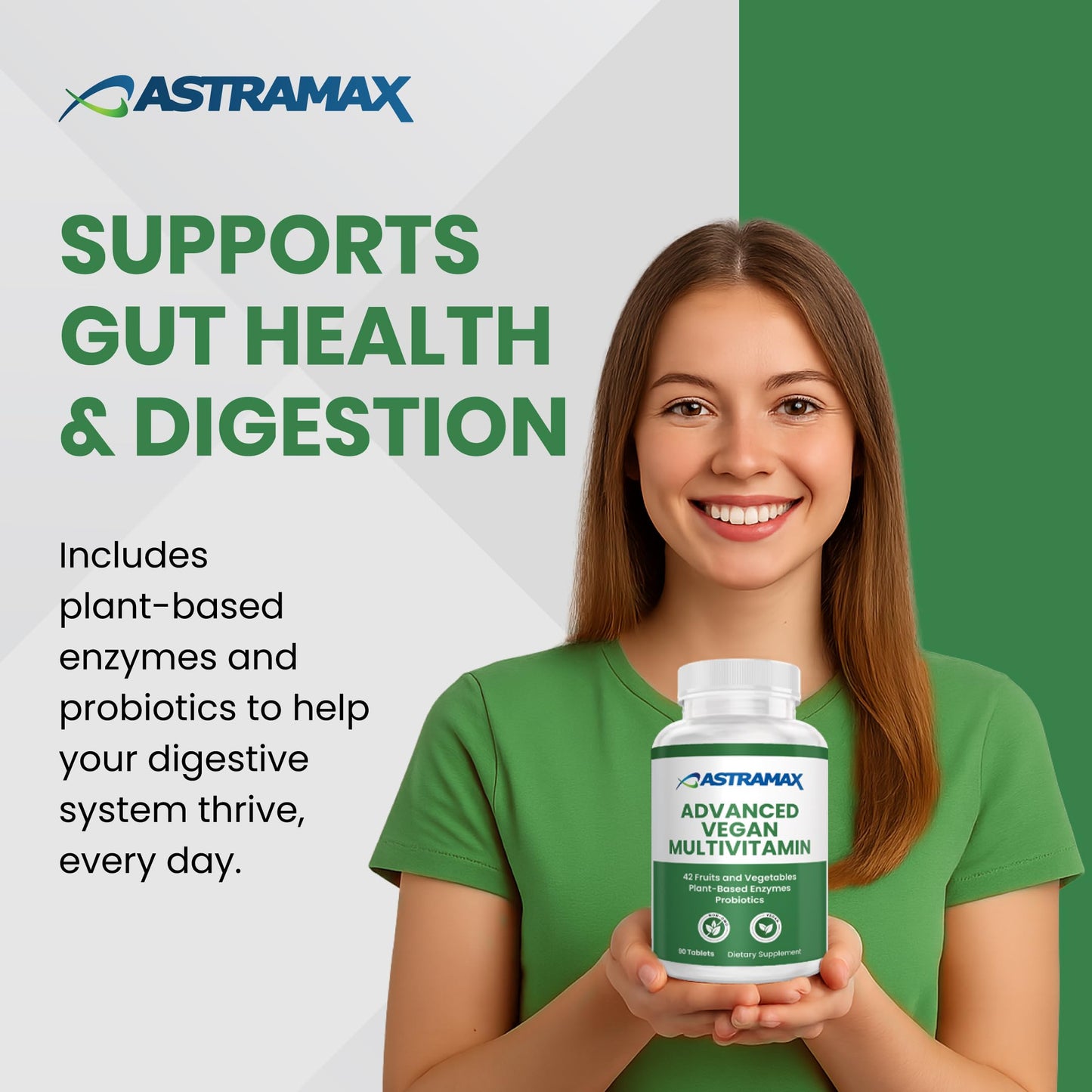 Astramax Advanced Vegan Multivitamin Tablet 90 Count