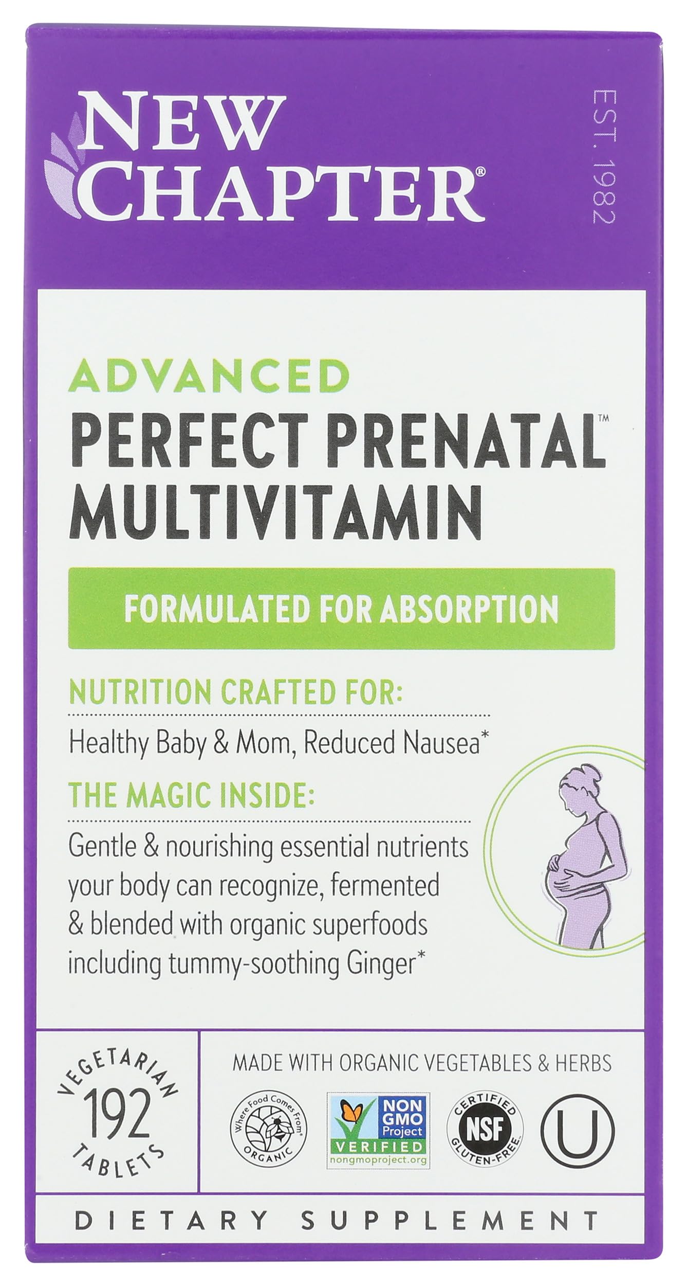 New Chapter Organic Perfect Prenatal Tablets 192 Count