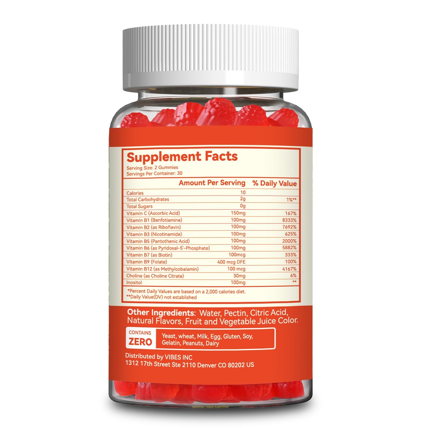 SmildeHeal Vitamin B Complex Gummies 60 Gummies