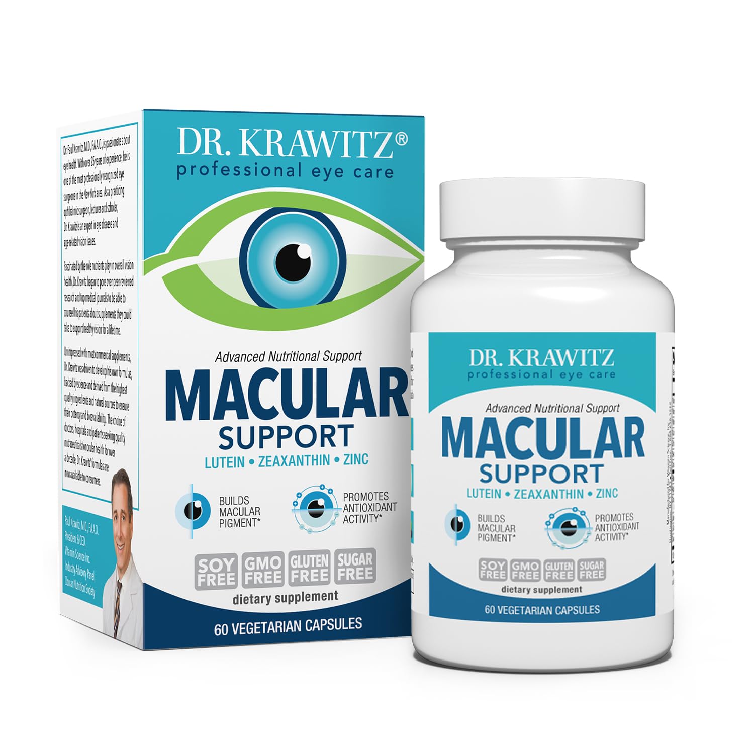 VisiVite Macular Support with Lutein, Zeaxanthin Supplements Capsules 60 Count