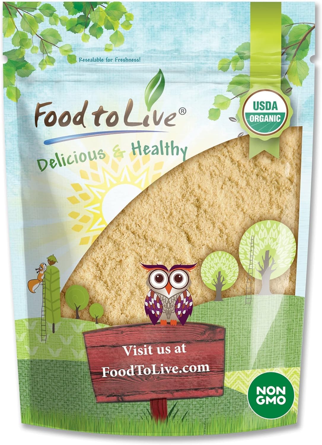 Food to Live Organic Lion's Mane Mushroom Powder 16 oz