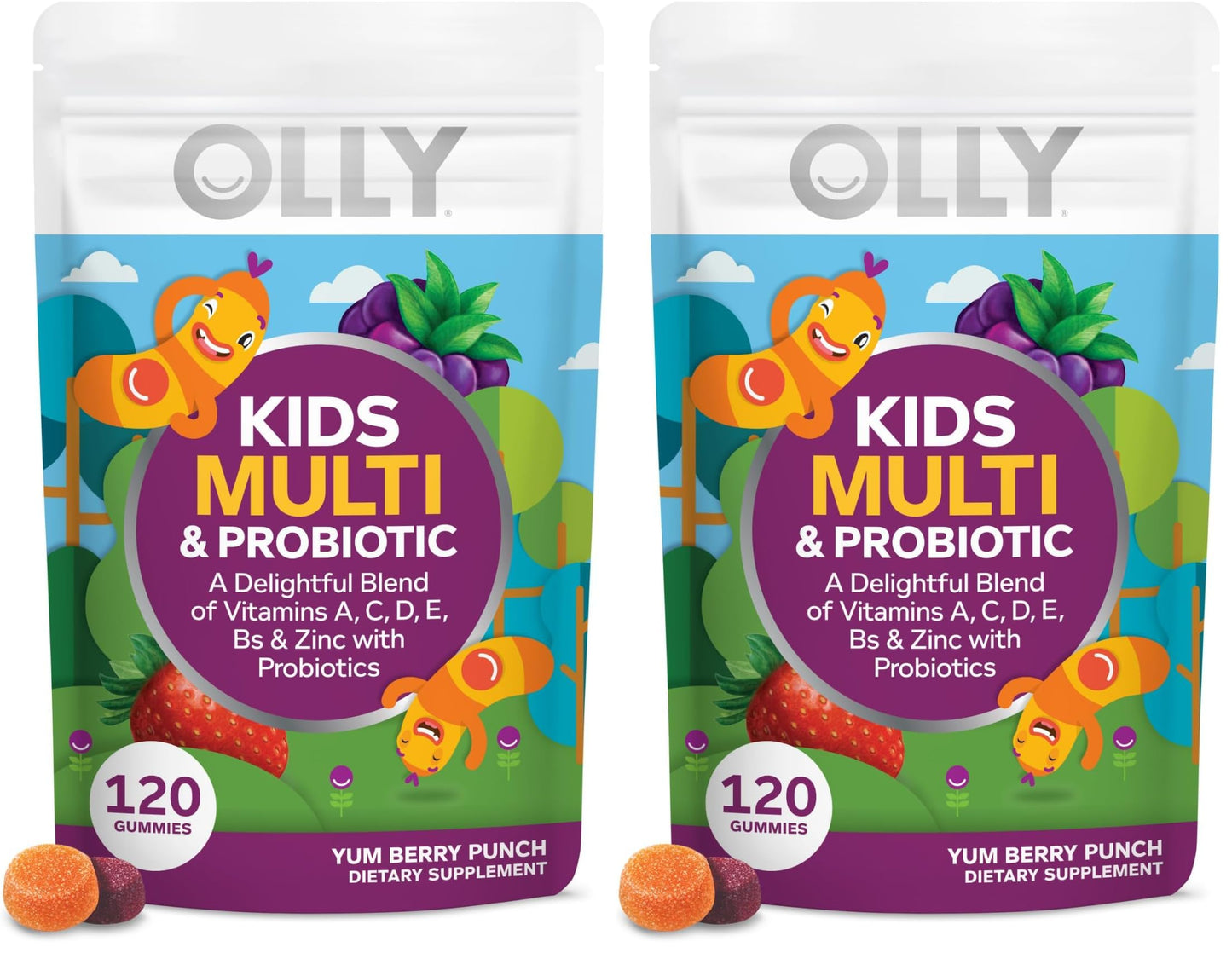 OLLY Kids Multivitamin & Probiotic Gummy, 240 Count