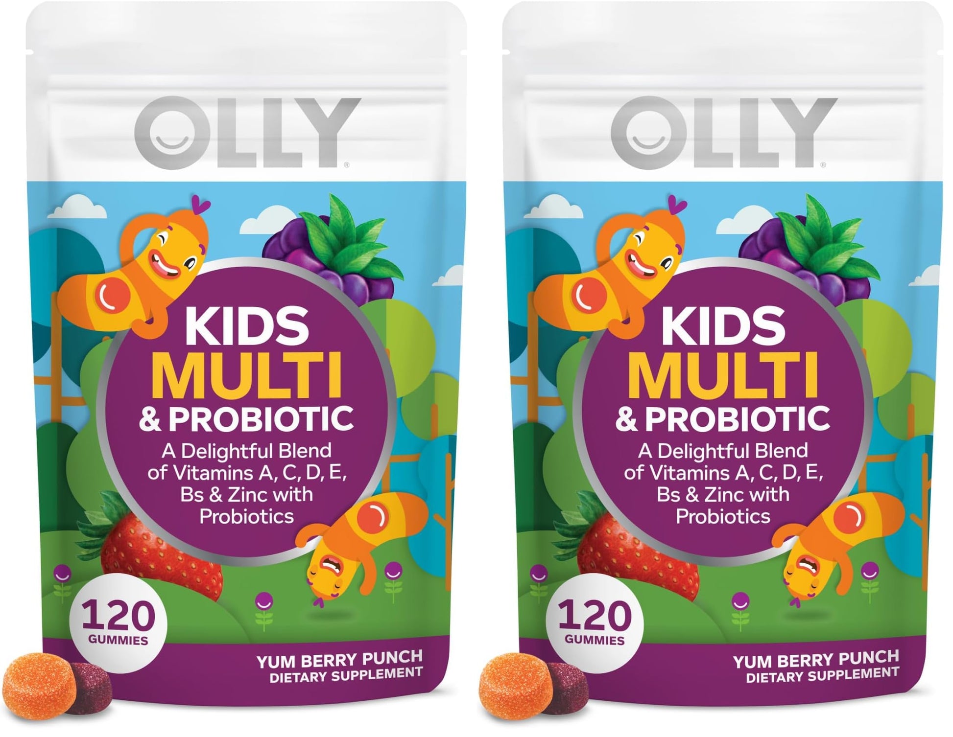 OLLY Kids Multivitamin & Probiotic Gummy, 240 Count