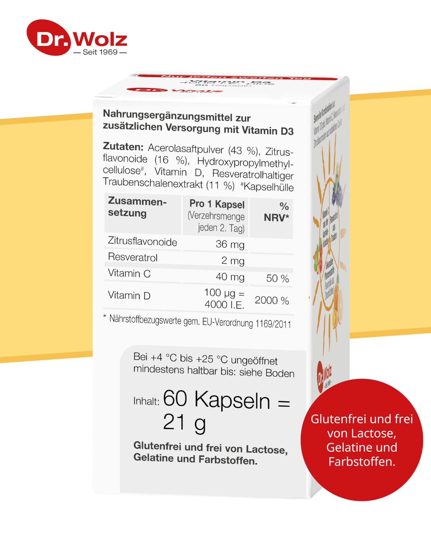 Dr. Wolz Vitamin D3 4000 Plus Capsule 1