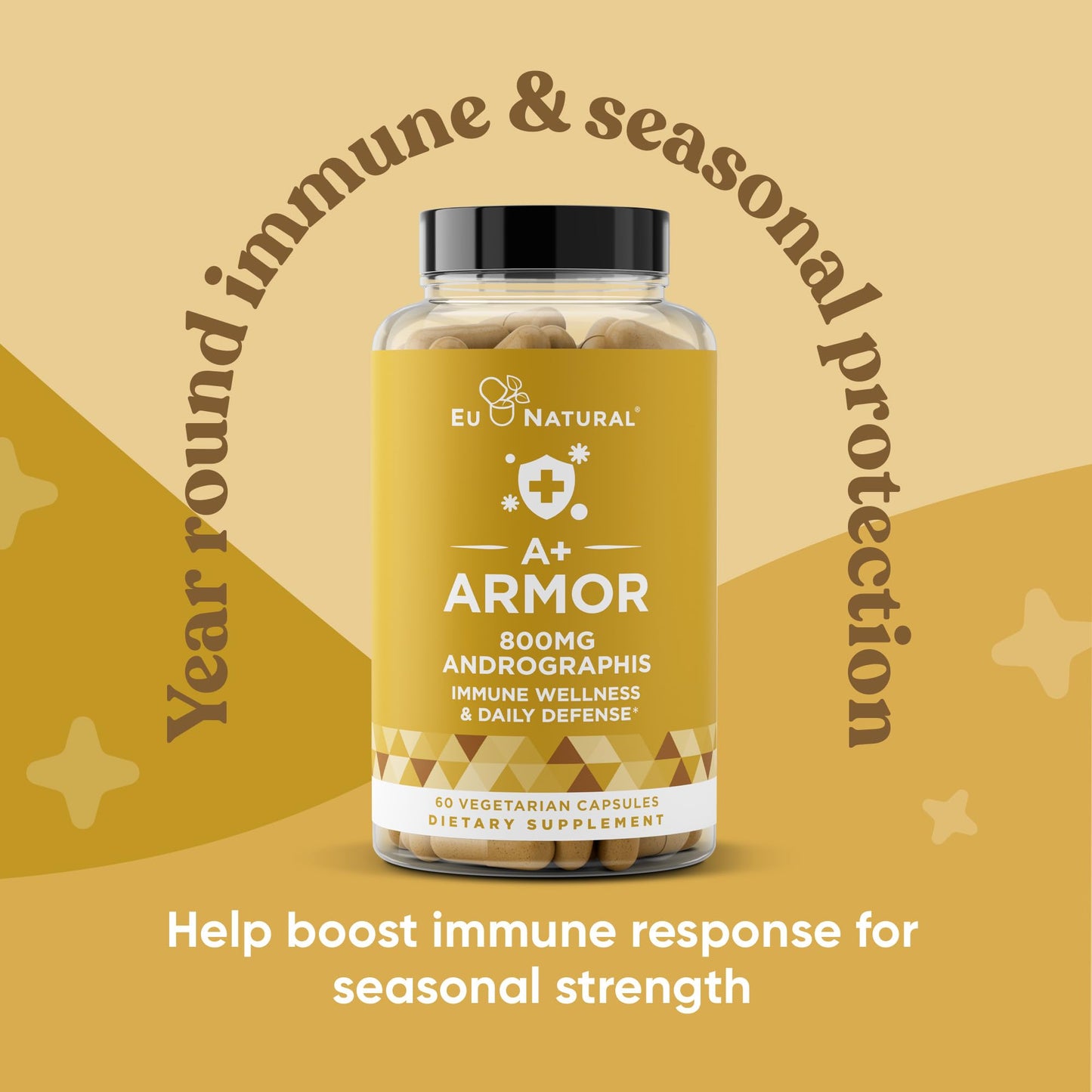 Eu Natural A+ Armor Andrographis Pure 800 Mg 60 Capsules