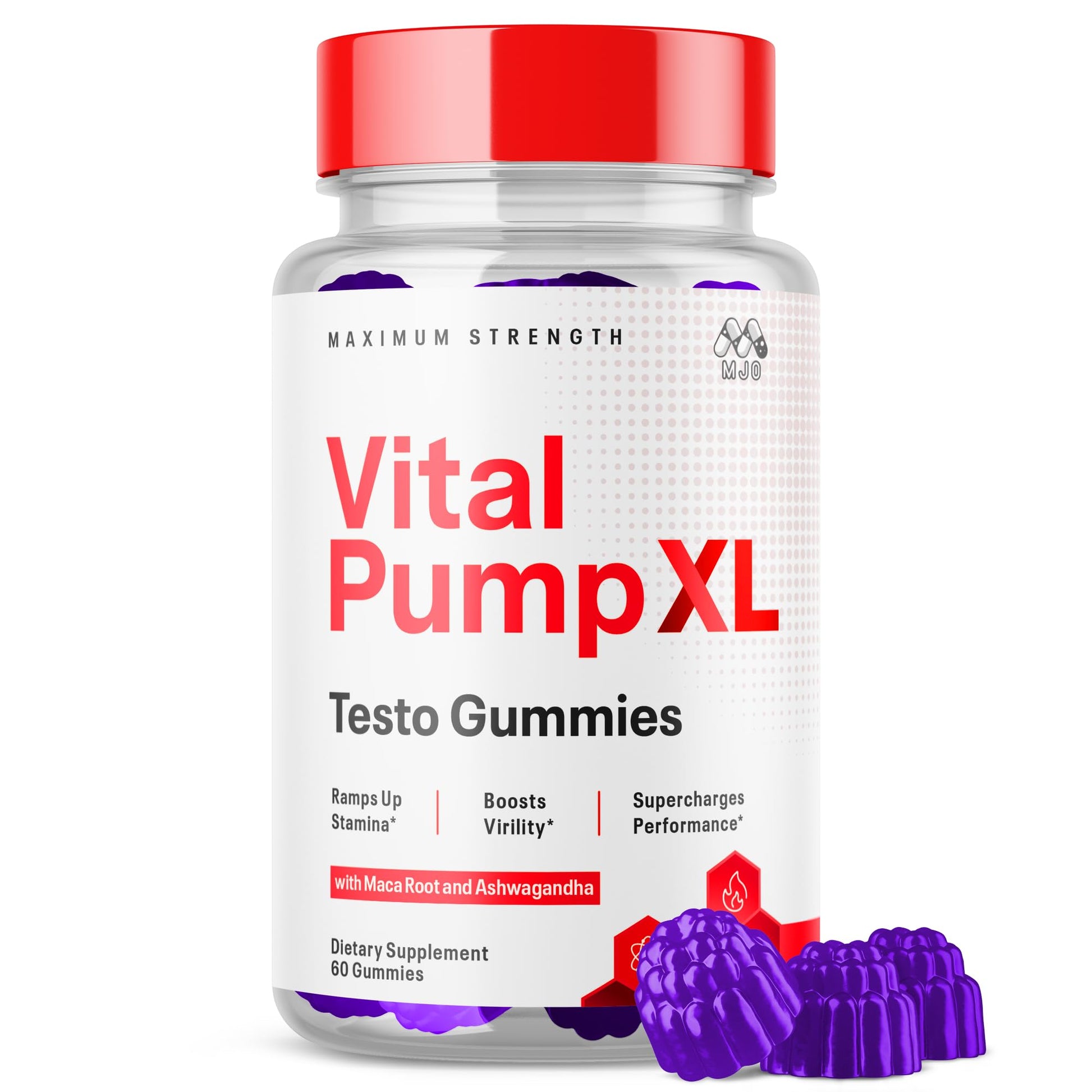 MJO Vital Pump XL Gummies 60 Count