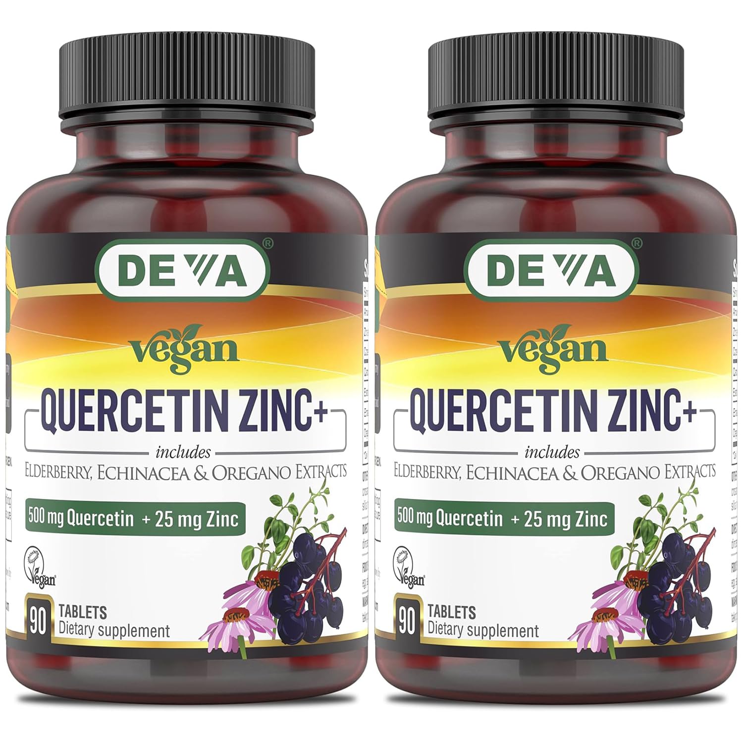 DEVA Vegan Quercetin Zinc+ Supplement 180 Tablets