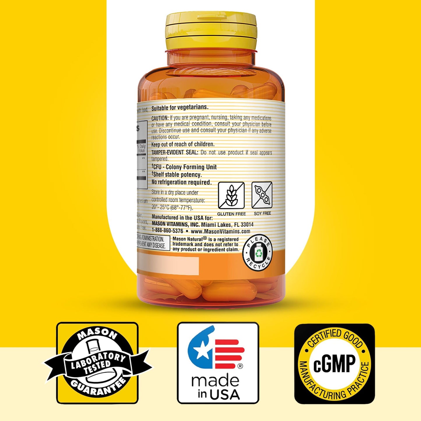 MASON NATURAL Probiotic with Prebiotic, 40 Capsules