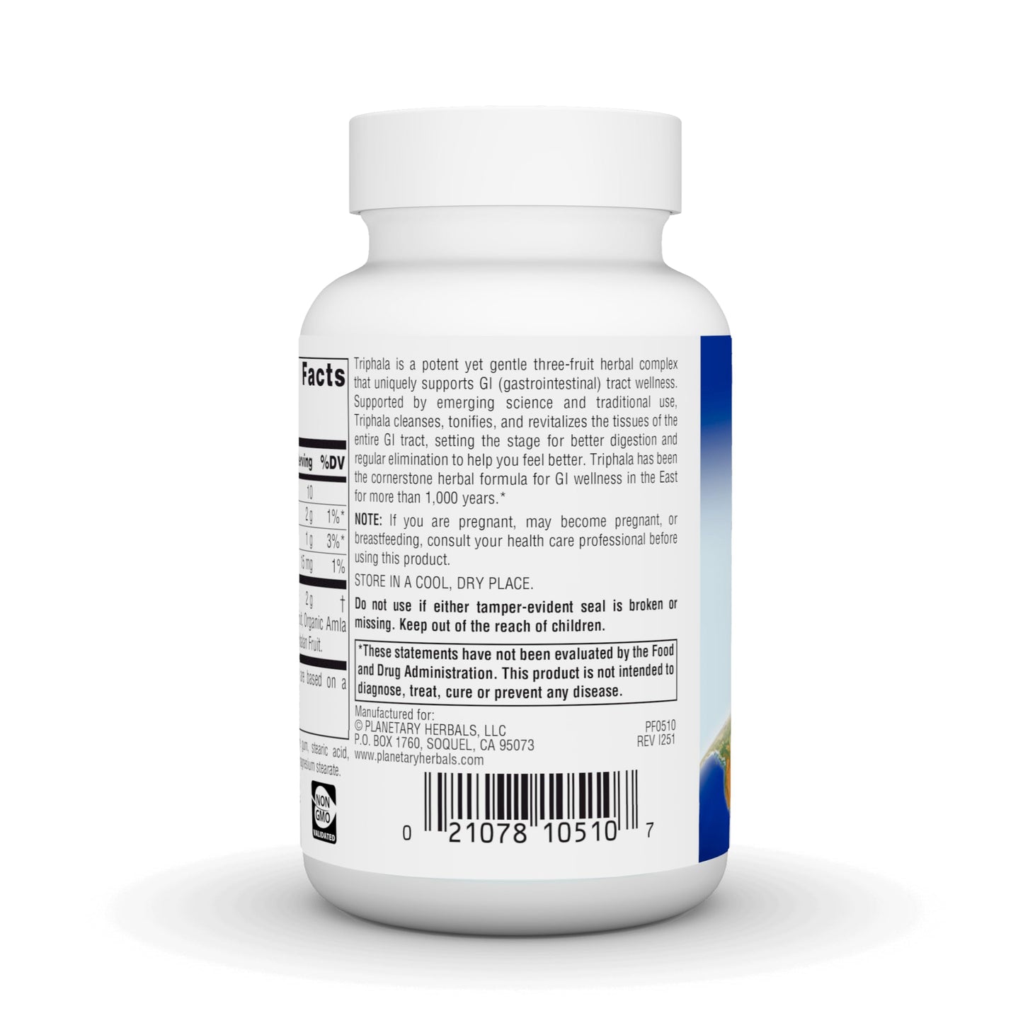 Planetary Herbals Triphala Gold 1000mg Tablets 60 Count