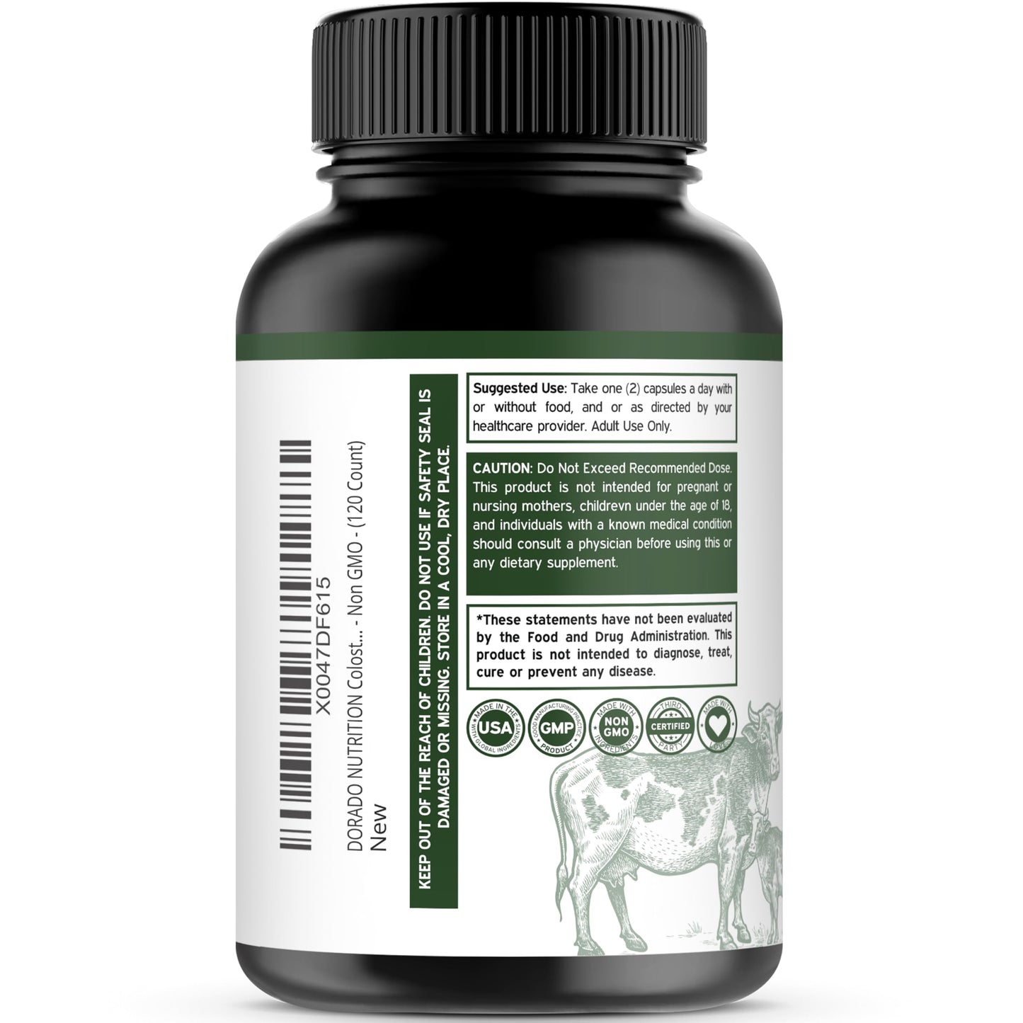 DORADO NUTRITION Colostrum and ADK Vitamin D3 Gummies, 180 Count
