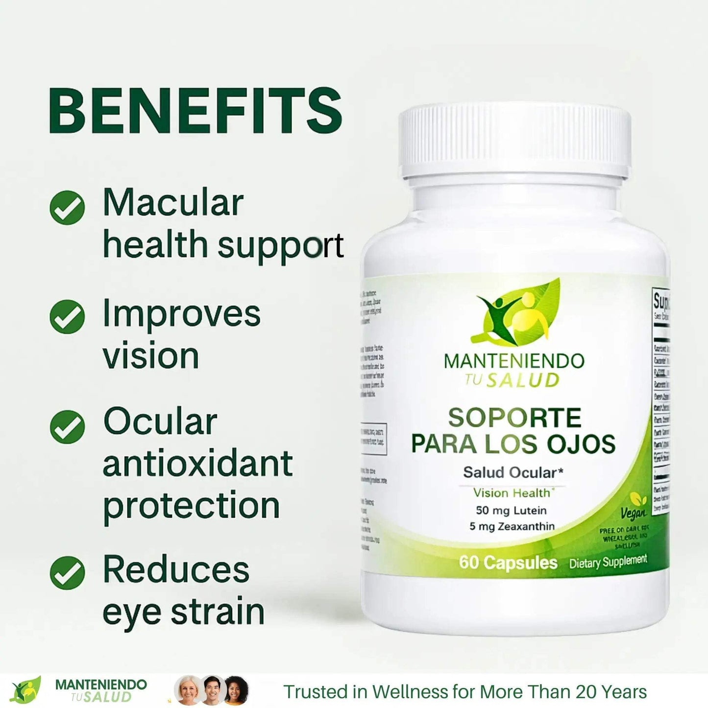 Manteniendo Tu Salud Vision Health Eye Support 60 Capsules