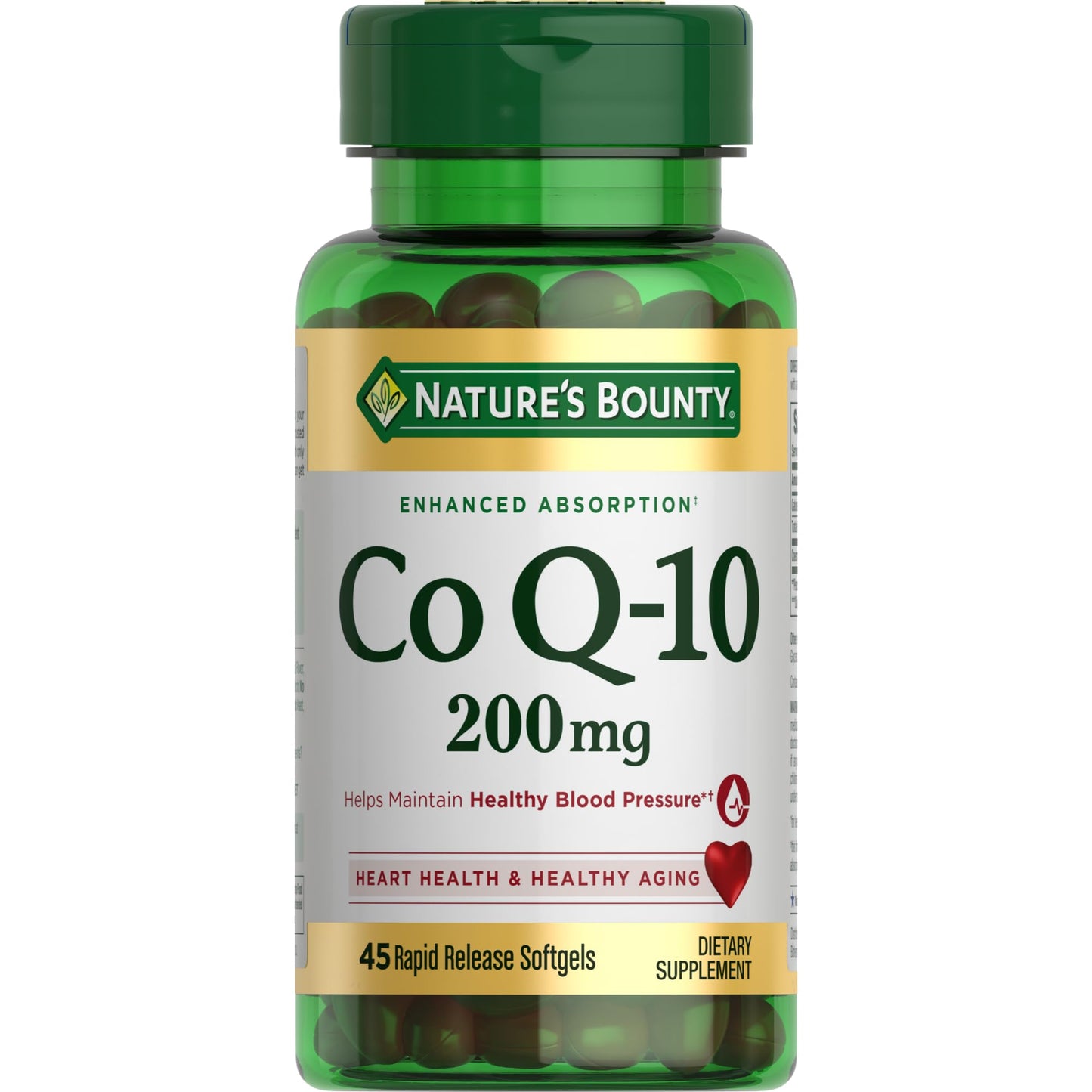 Nature's Bounty CoQ10 200mg Softgels, 45 Count