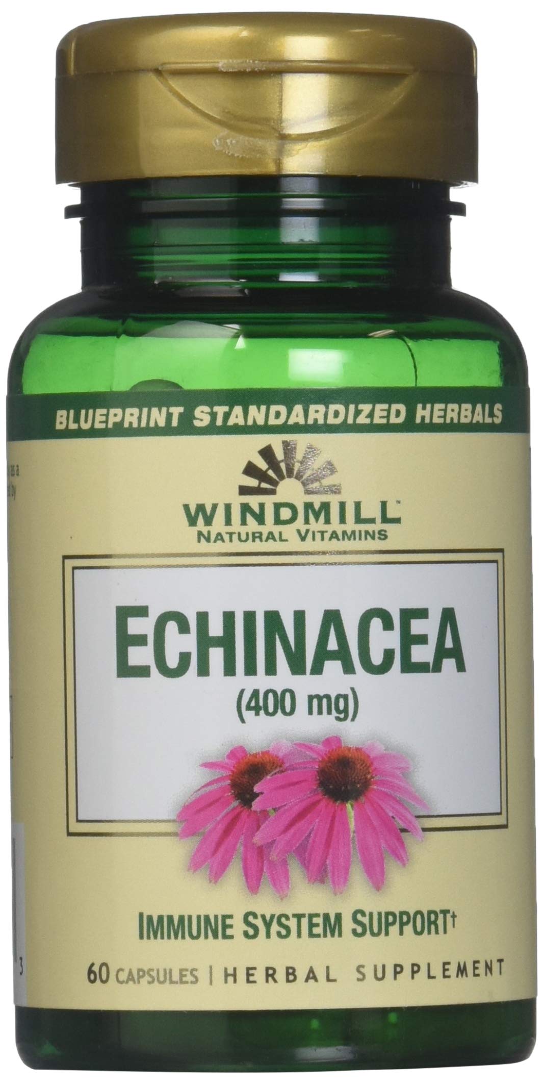 Windmill Echinacea 400mg Capsules, 60 Count