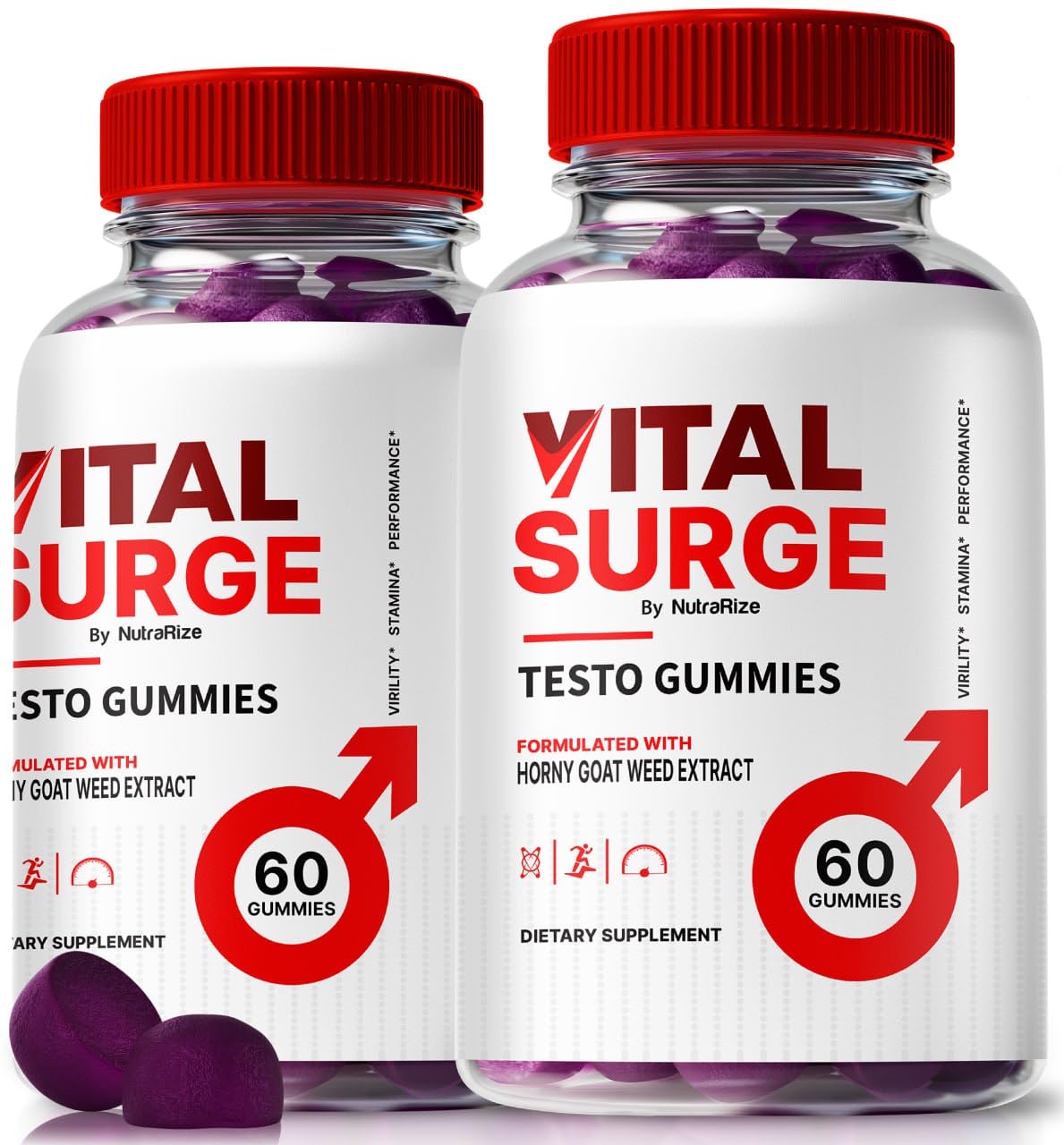 NutraRize Vital Surge Testo Gummies 120 Gummies