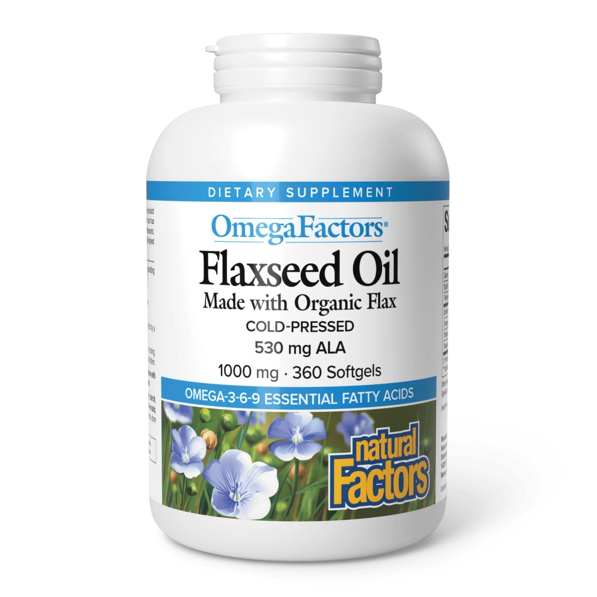 Natural Factors Flaxseed Oil Softgel 360 Count
