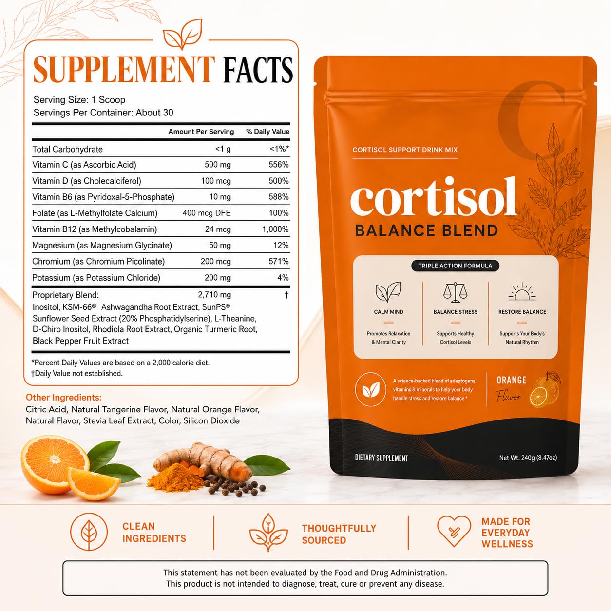 Harmonia Cortisol Cocktail Powder, 1 oz