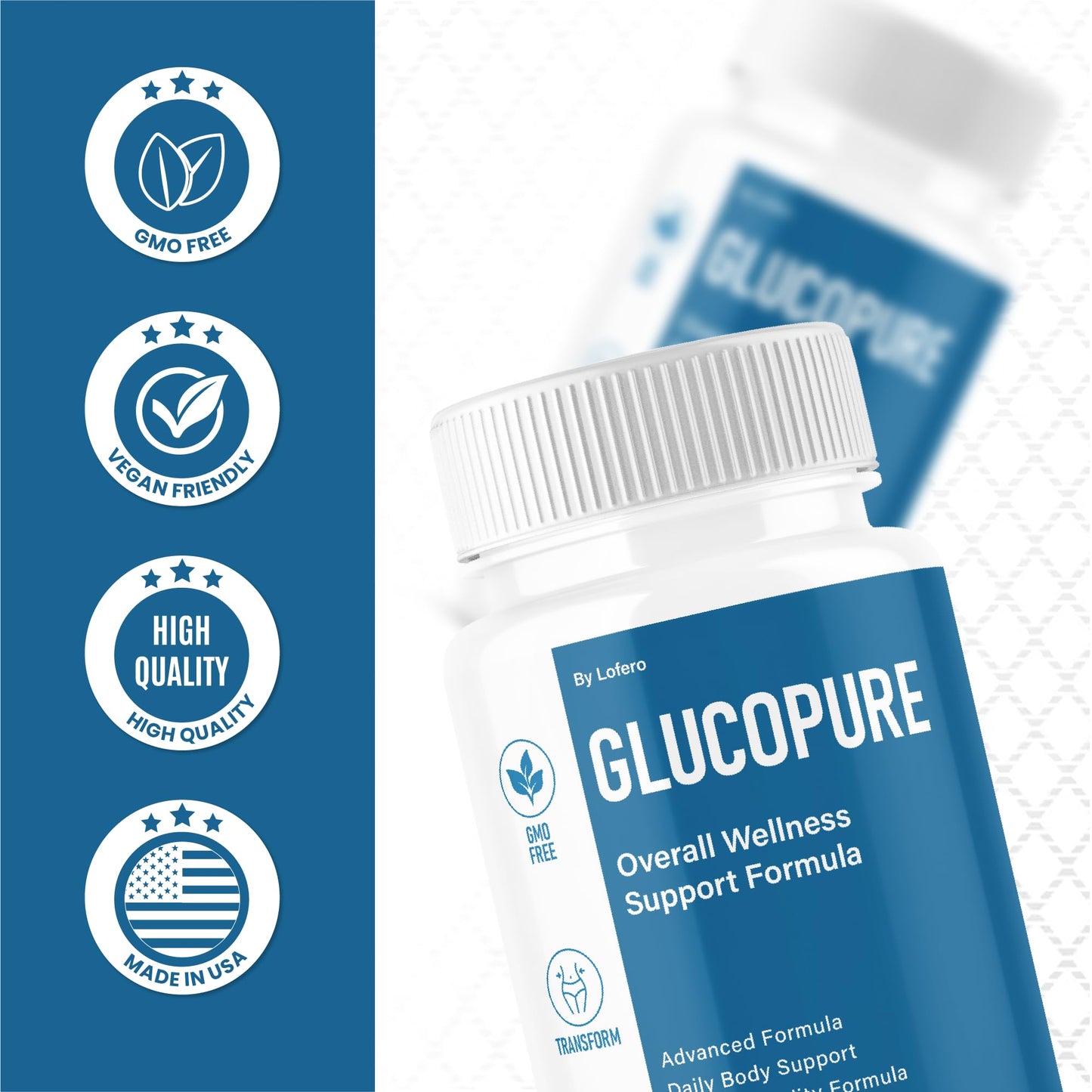 Lofero Gluco Pure Advanced Formula 120 Capsules