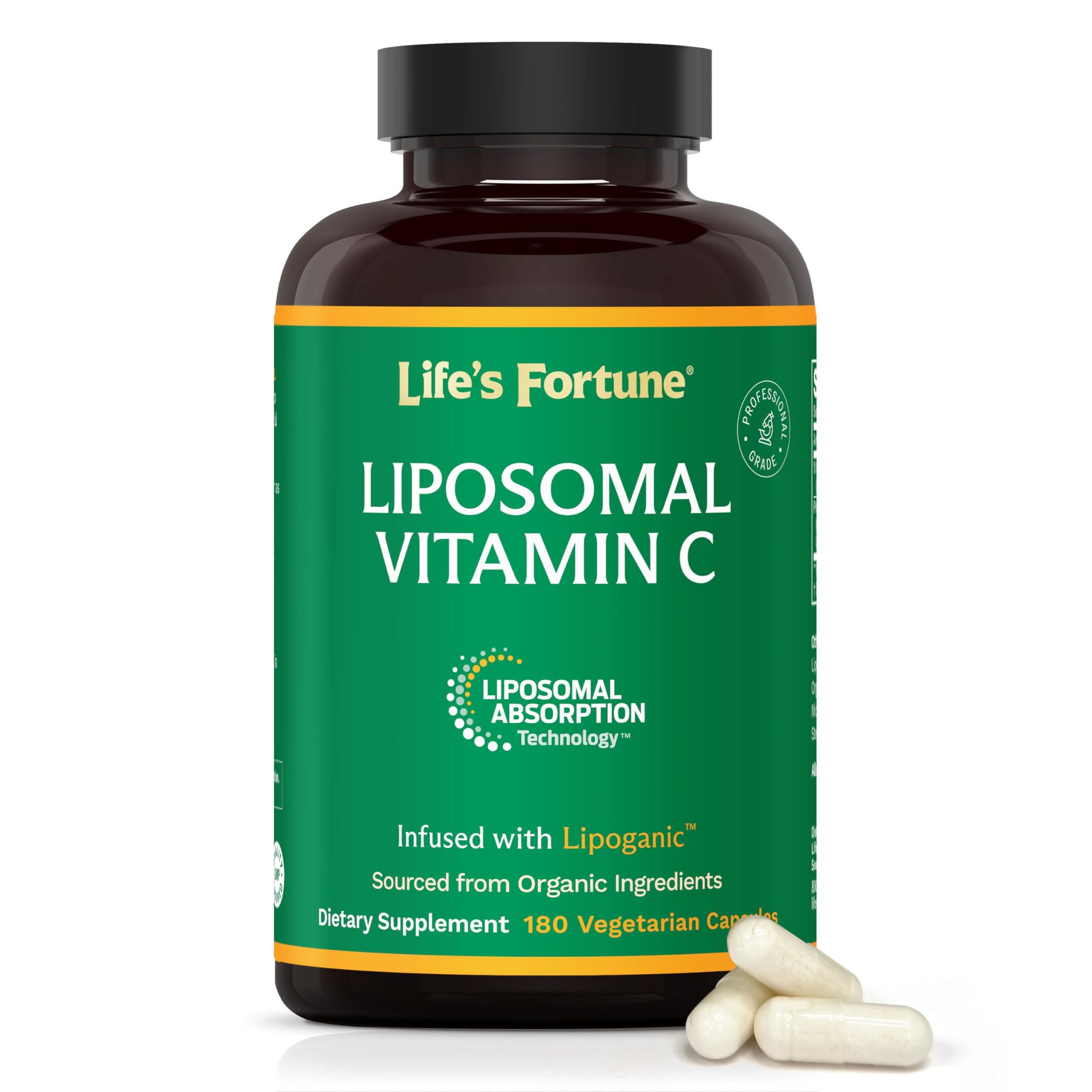 Life's Fortune Liposomal Vitamin C 2100 mg, 180 Capsules
