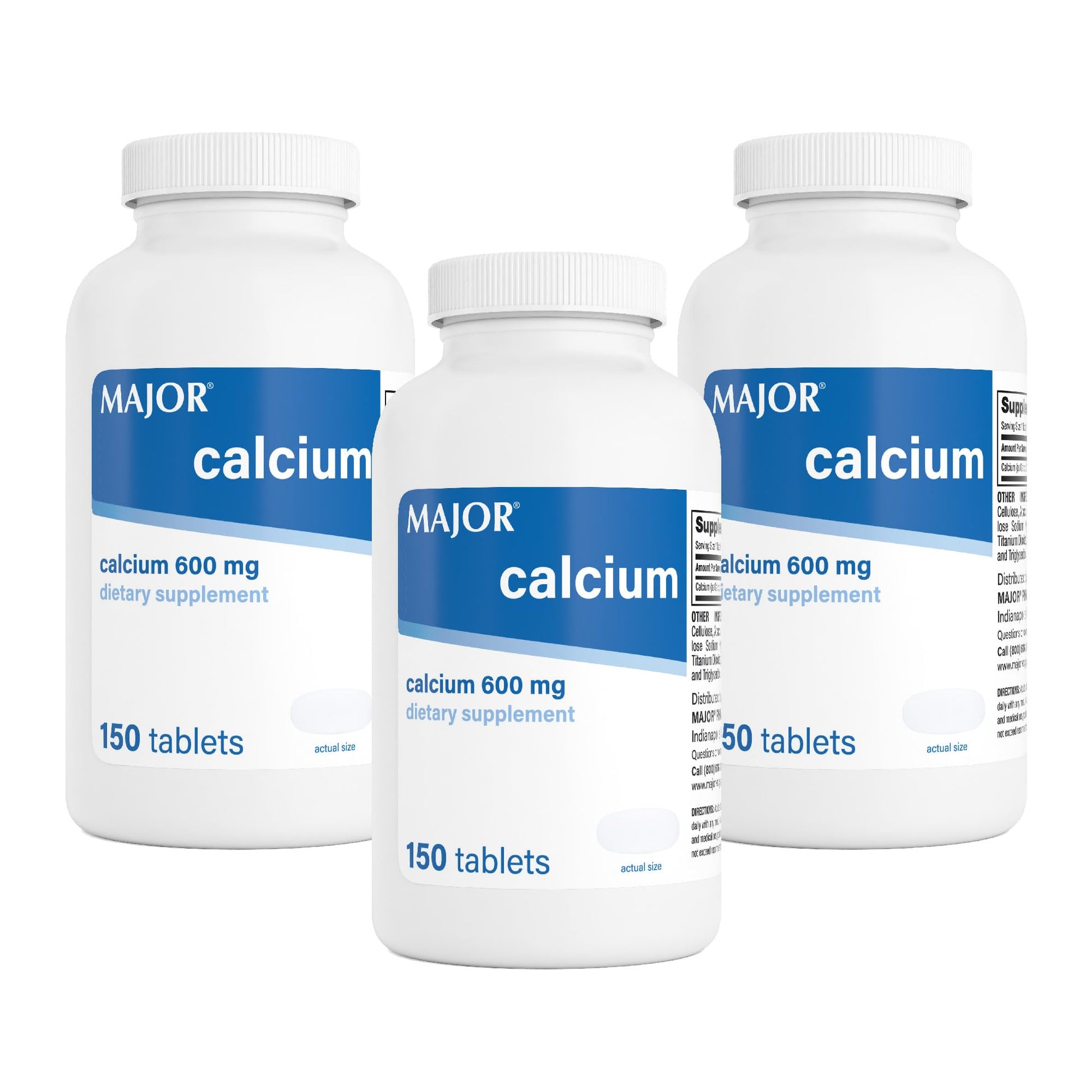 MAJOR Calcium 600mg Tablets - Calcium Supplement - 450 Tablets