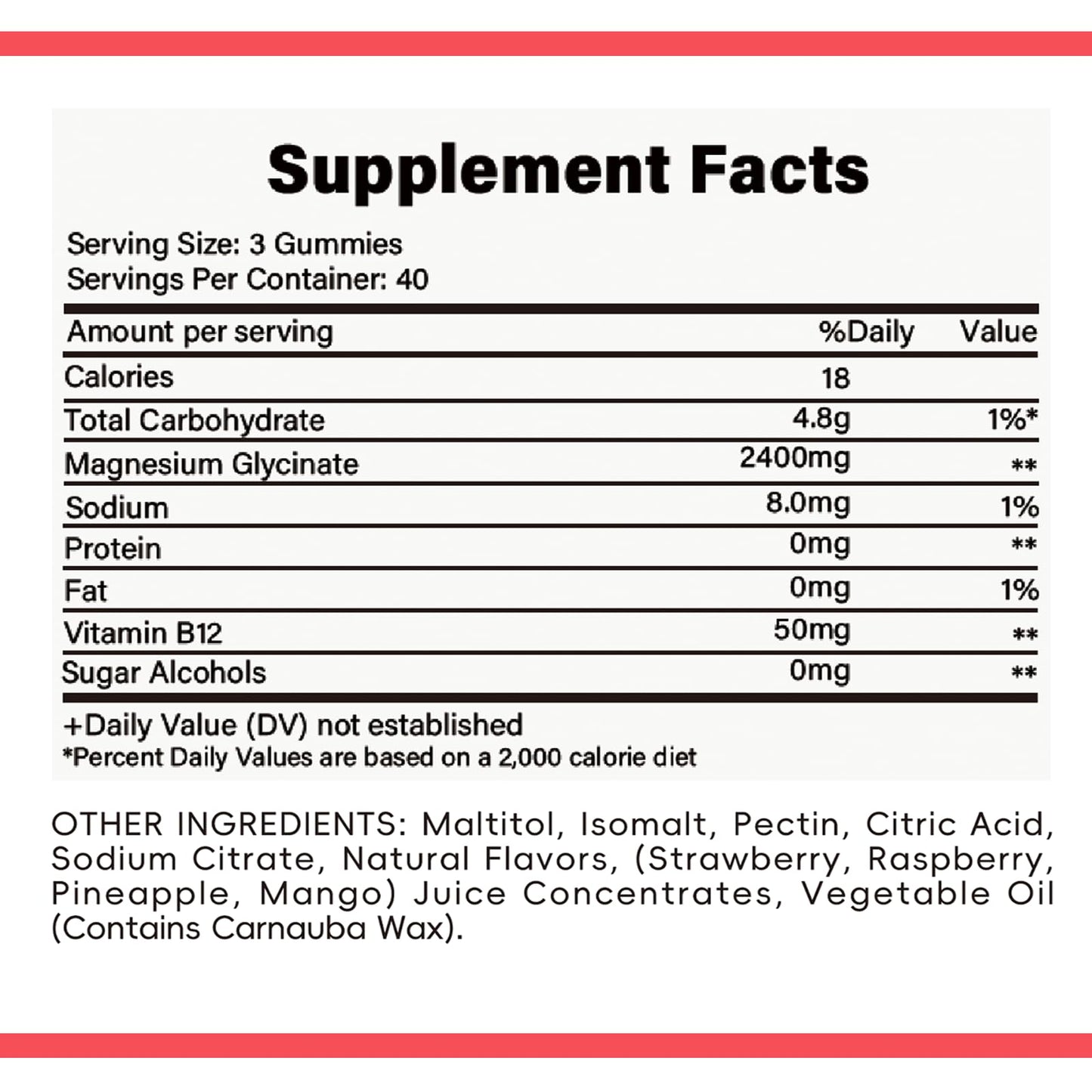Beznh Magnesium Gummies 800mg per Bottle, 120 Gummies