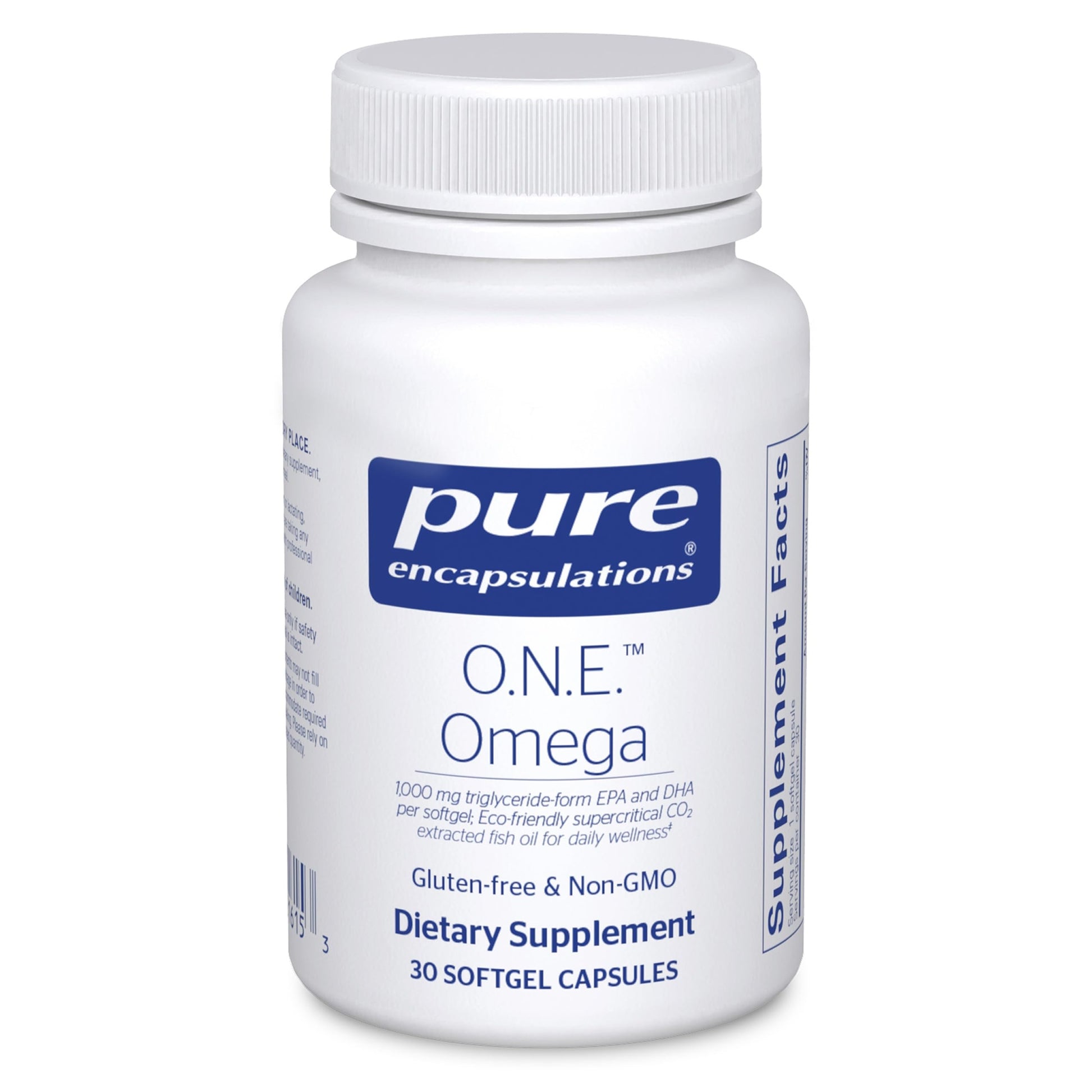 Pure Encapsulations O.N.E. Omega Fish Oil Softgels, 30 Softgels