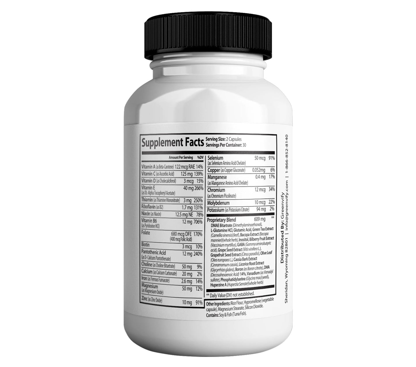 GREENVIFY NeuroVife Gold Max Brain Support Supplement 120 Capsules