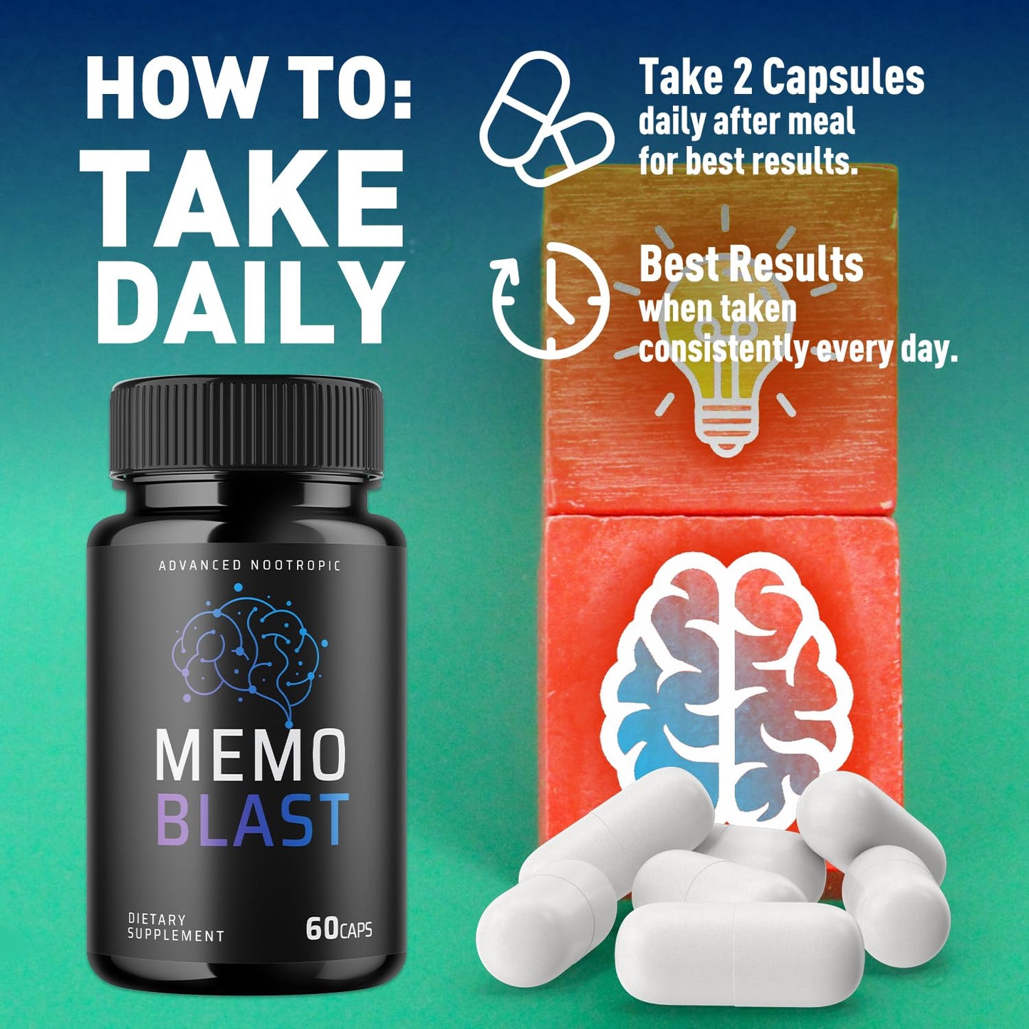 Flex University Memo Blast Capsule 120 Capsules