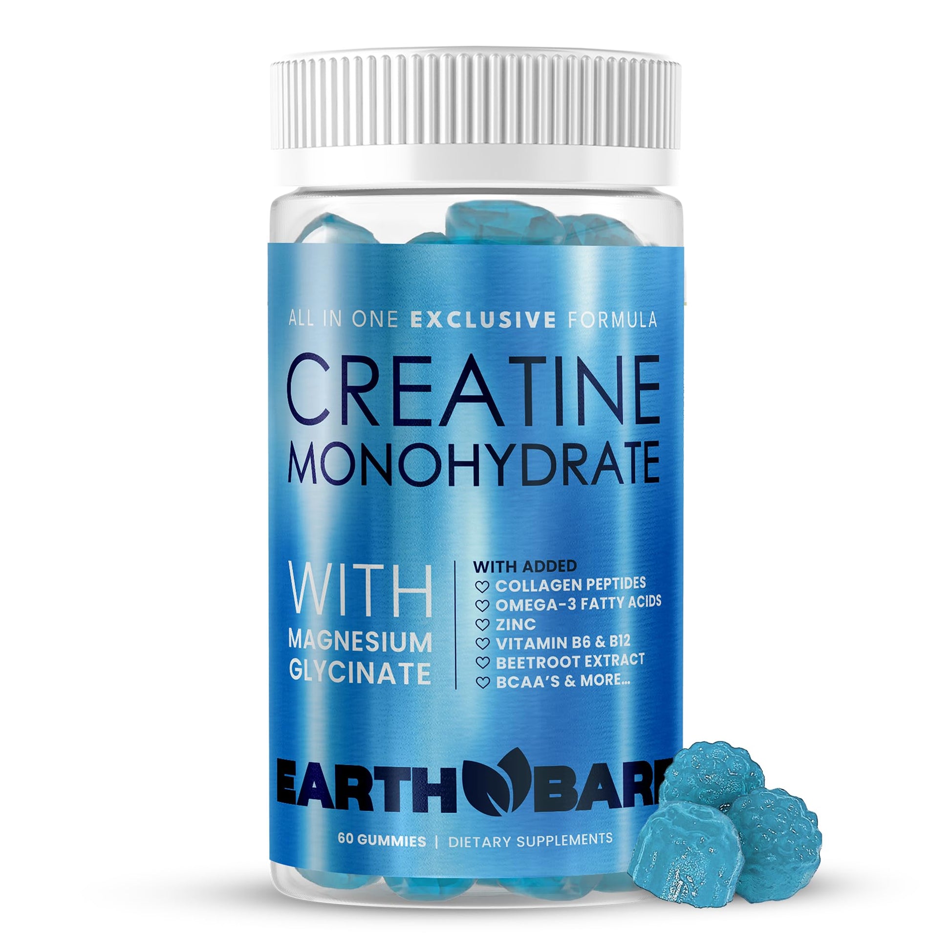 Earth Bare Creatine Monohydrate and Magnesium, 30 Gummies