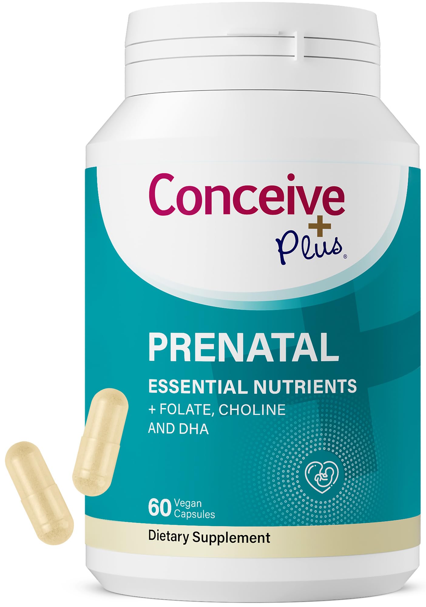 Conceive Plus Prenatal Vitamins Capsules 60 Count