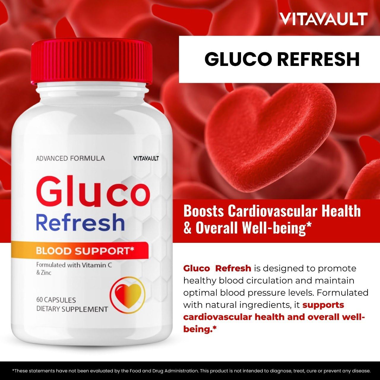 Vitavault Gluco Refresh Capsules, 60 Capsules