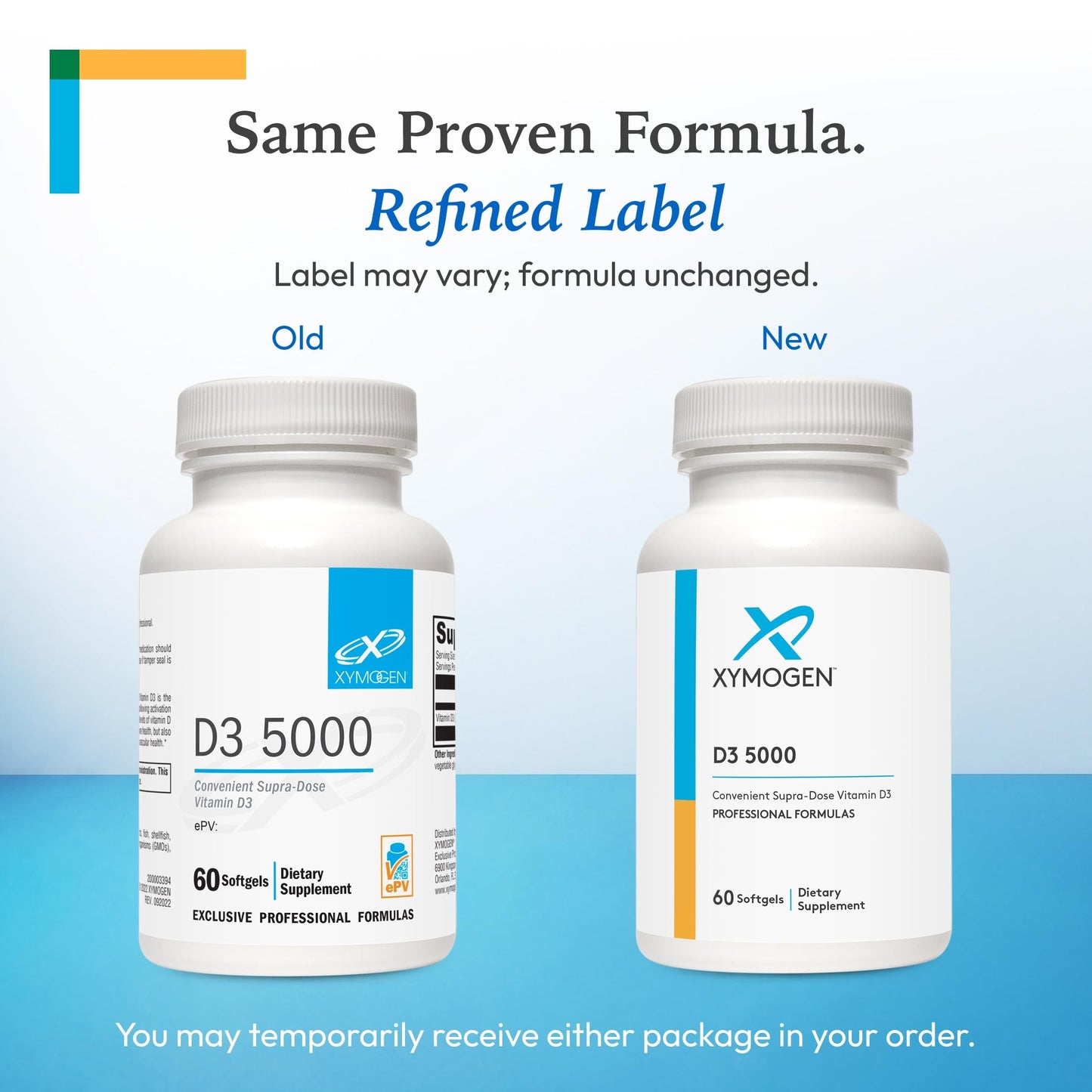 XYMOGEN Vitamin D3 5000 IU 60 Softgels