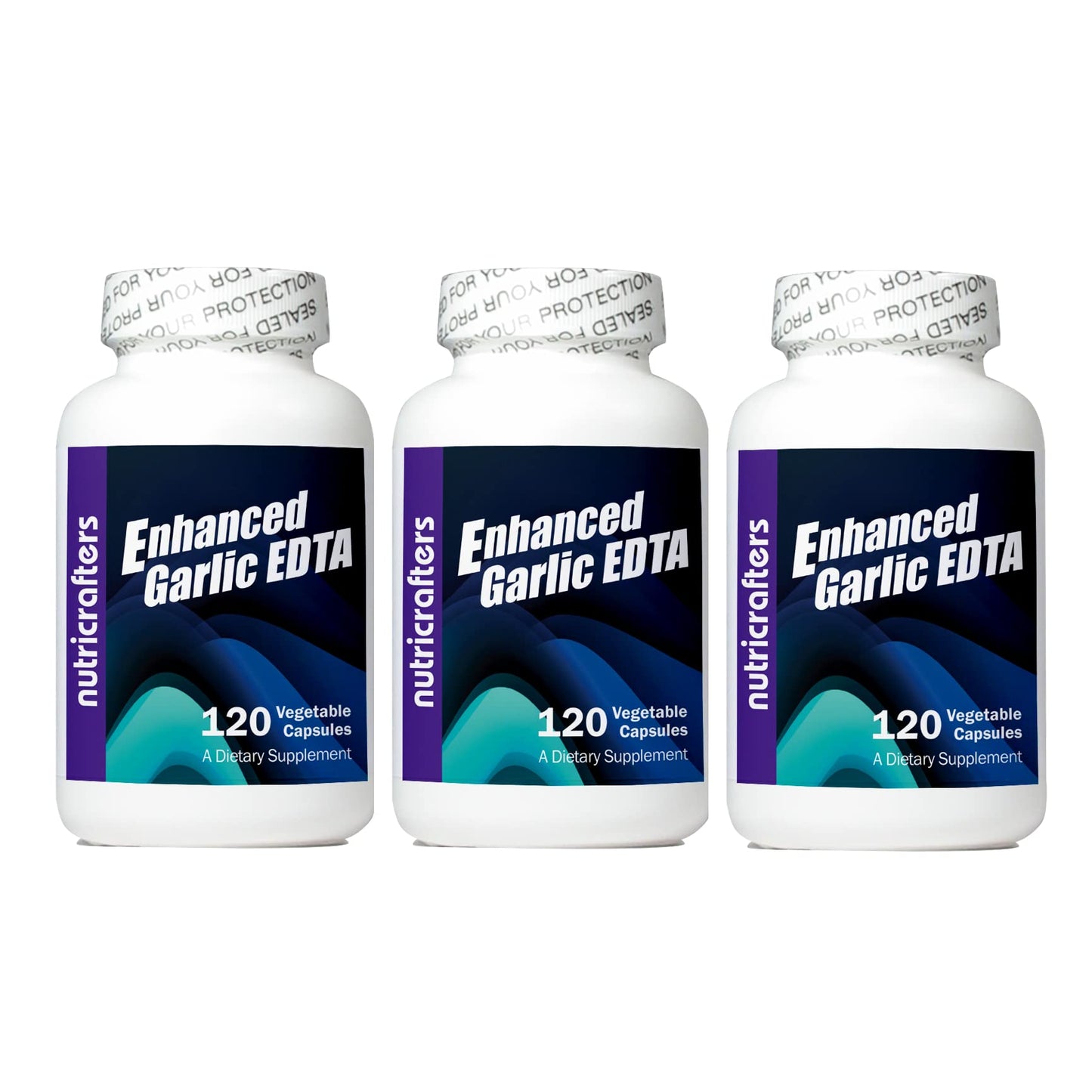 NutriCrafters Enhanced Garlic EDTA Calcium Disodium EDTA Formula, 360 Capsules