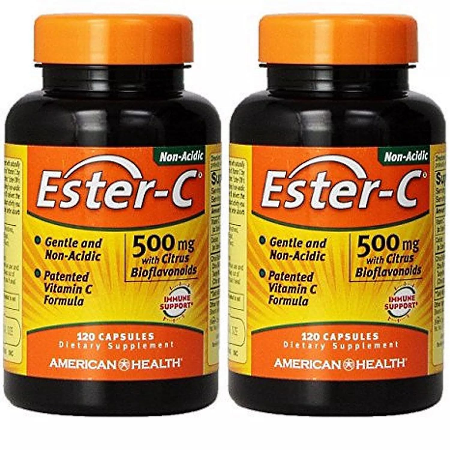 American Health Ester-C 500 mg with Citrus Bioflavonoids Capsules, 240 Count