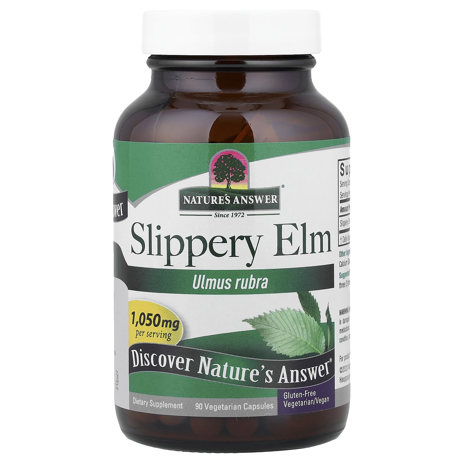 Nature's Answer Slipper Elm 90 Count Capsules