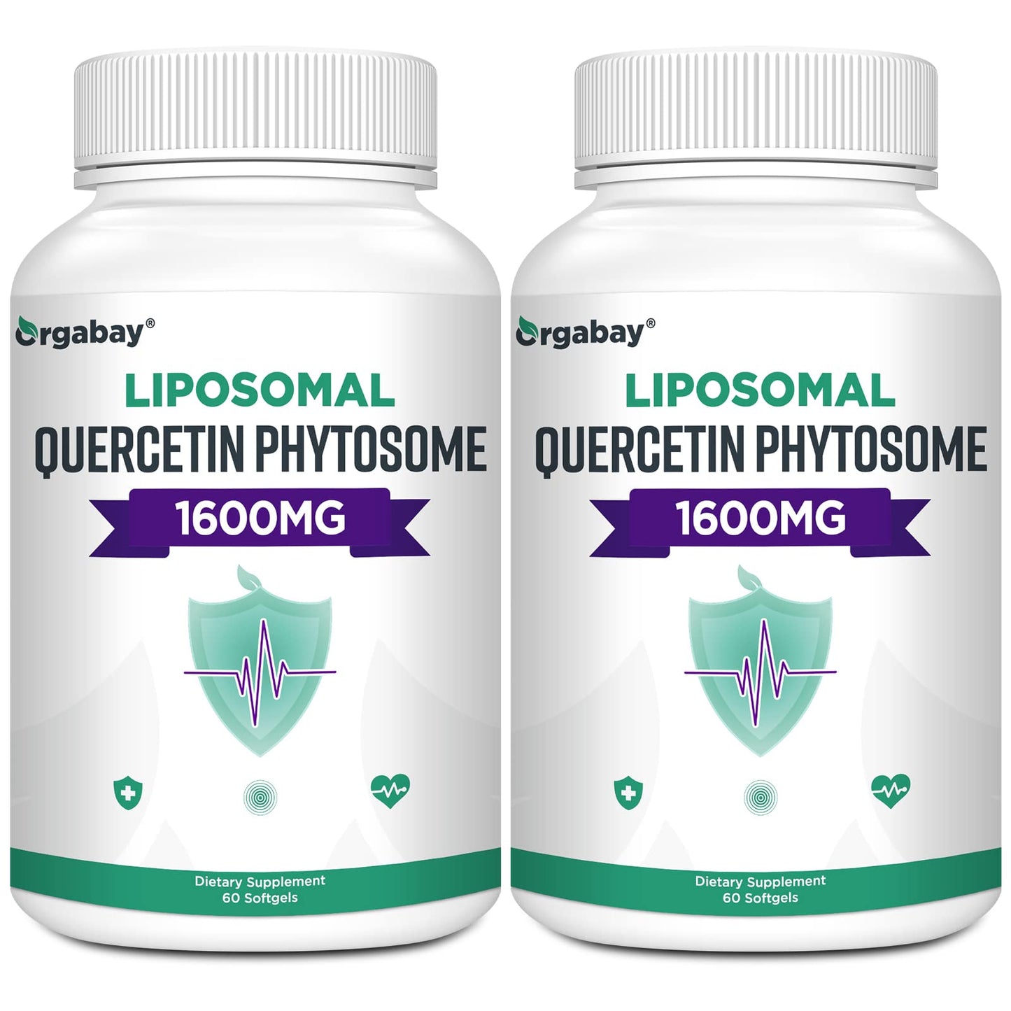 Orgabay Liposomal Quercetin Phytosome 1600 mg Softgels 60