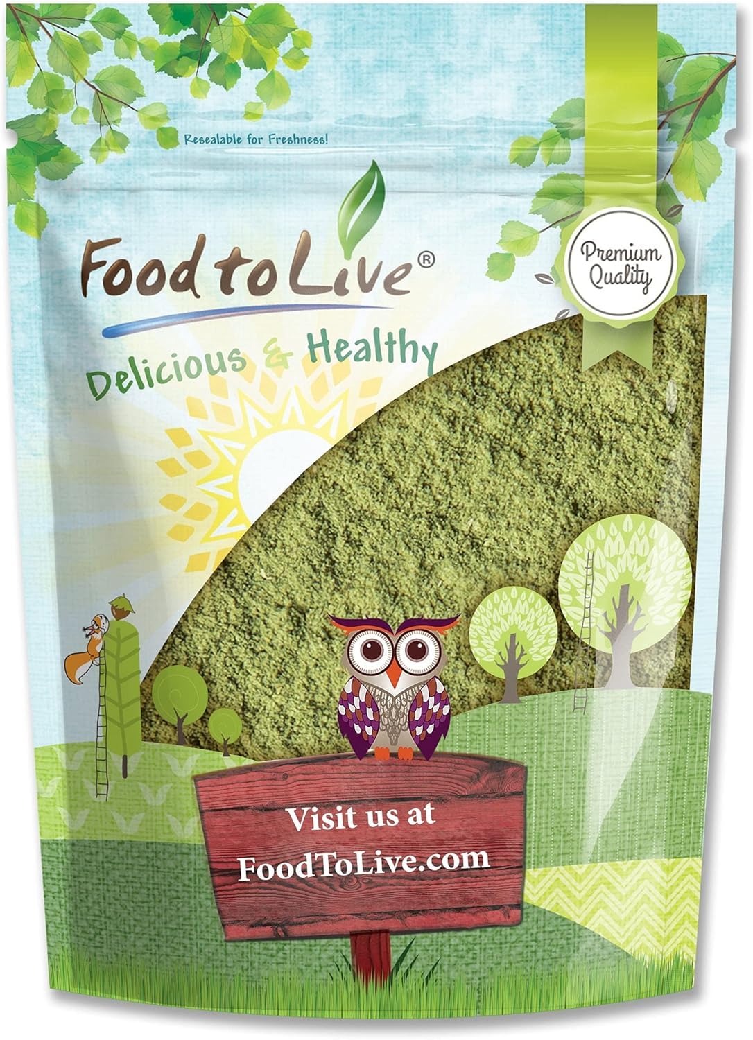 Food to Live Alfalfa Powder 24 oz