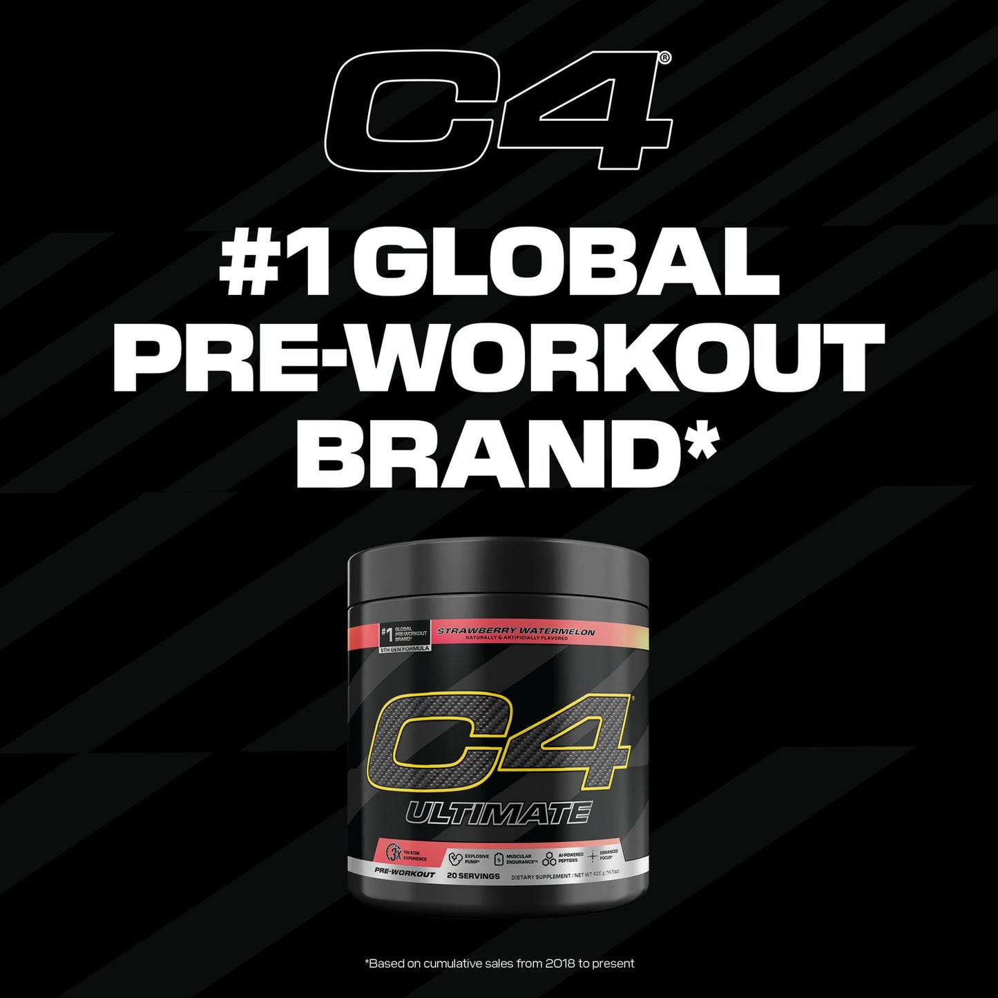C4 Ultimate Pre Workout Watermelon Powder 11.5 oz