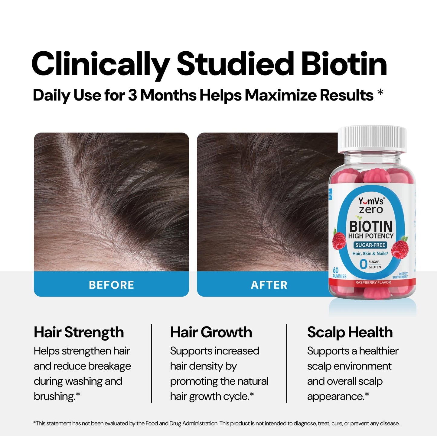 YUM-V'S Biotin Gummy 60 Count