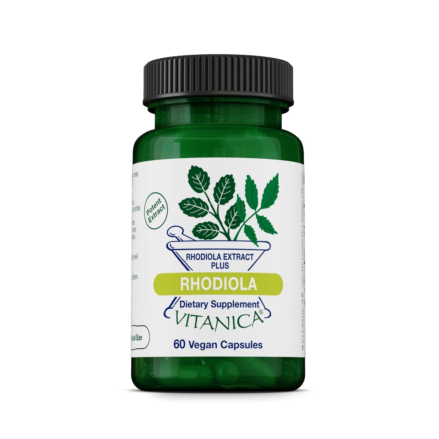 Vitanica Rhodiola Rosea Root Extract 200mg, Dr. Formulated, 3% Rosavins & 1% Salidroside, Rhodiola Root 85mg, Vegan, 60 Capsules