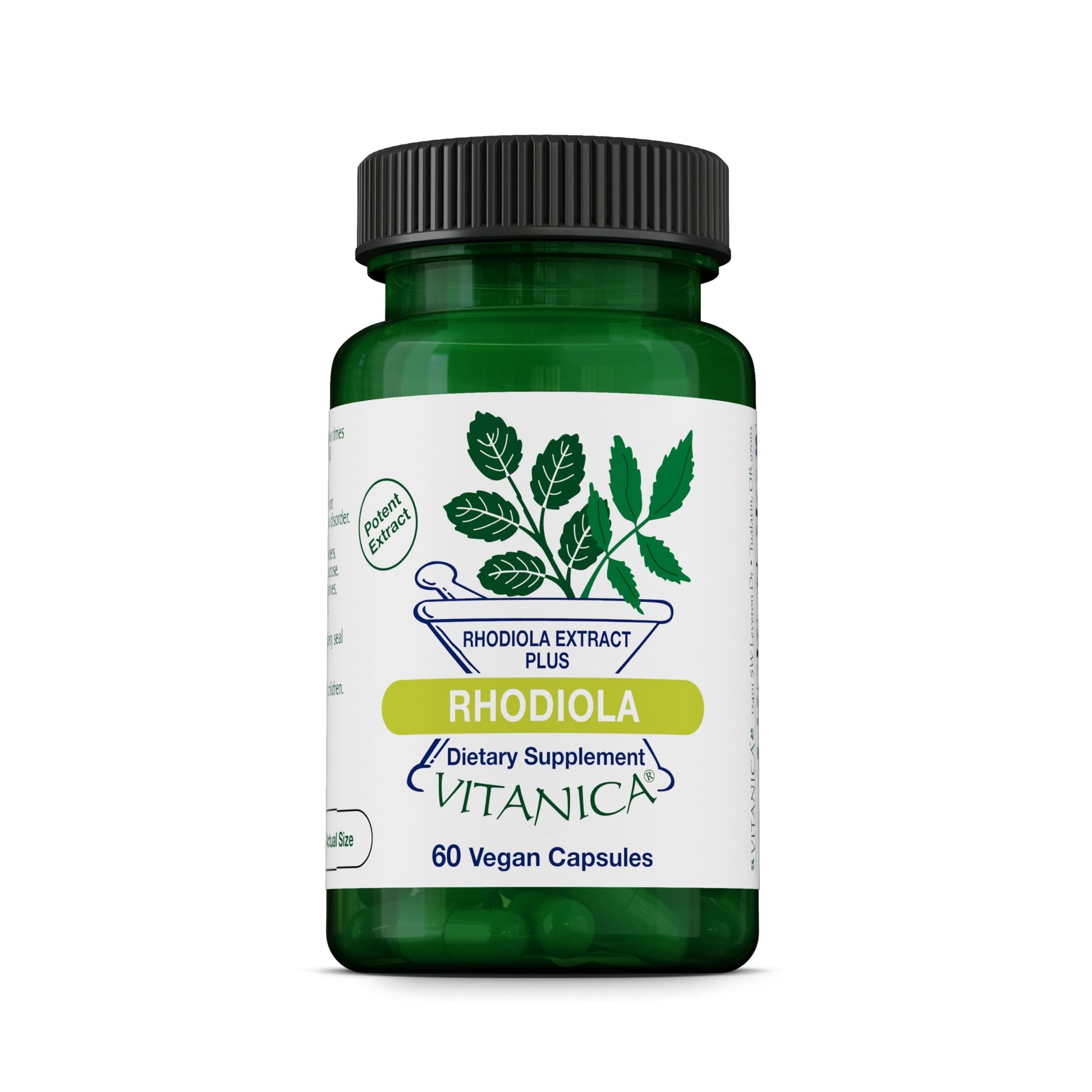 Vitanica Rhodiola Rosea Root Extract 200mg, Dr. Formulated, 3% Rosavins & 1% Salidroside, Rhodiola Root 85mg, Vegan, 60 Capsules