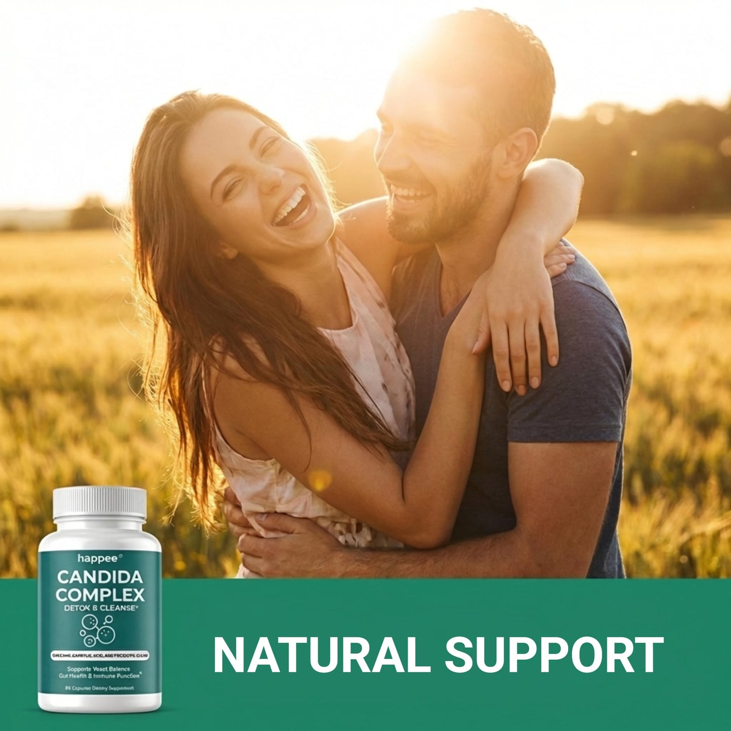 Happee Candida Complex Supplement Capsules, 60 Count