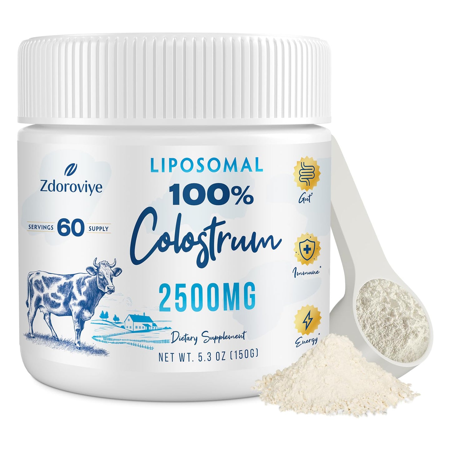 Zdoroviye Liposomal Bovine Colostrum Powder 5.3 Ounce
