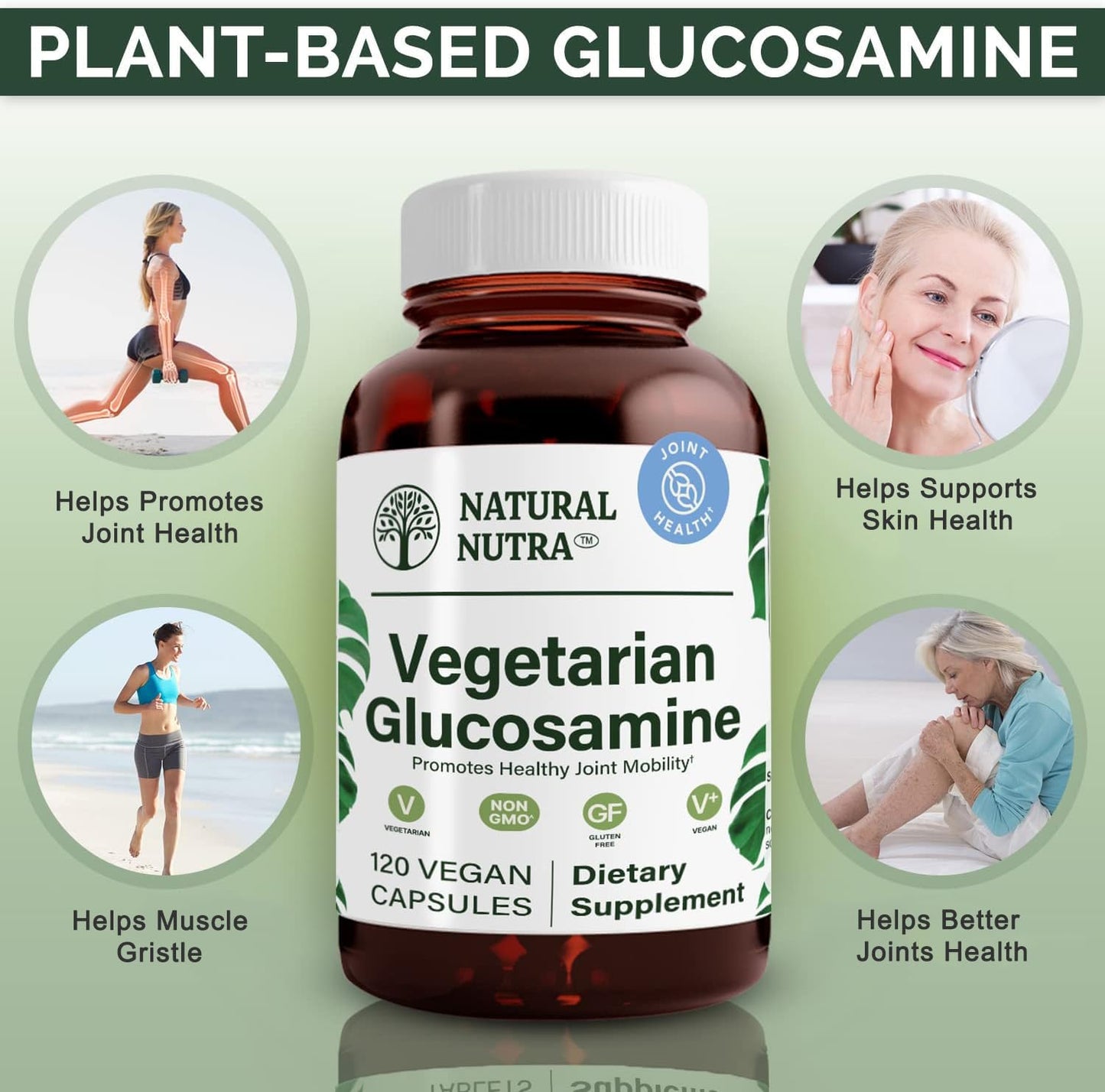 Natural Nutra Glucosamine Hydrochloride Capsules 120 Count
